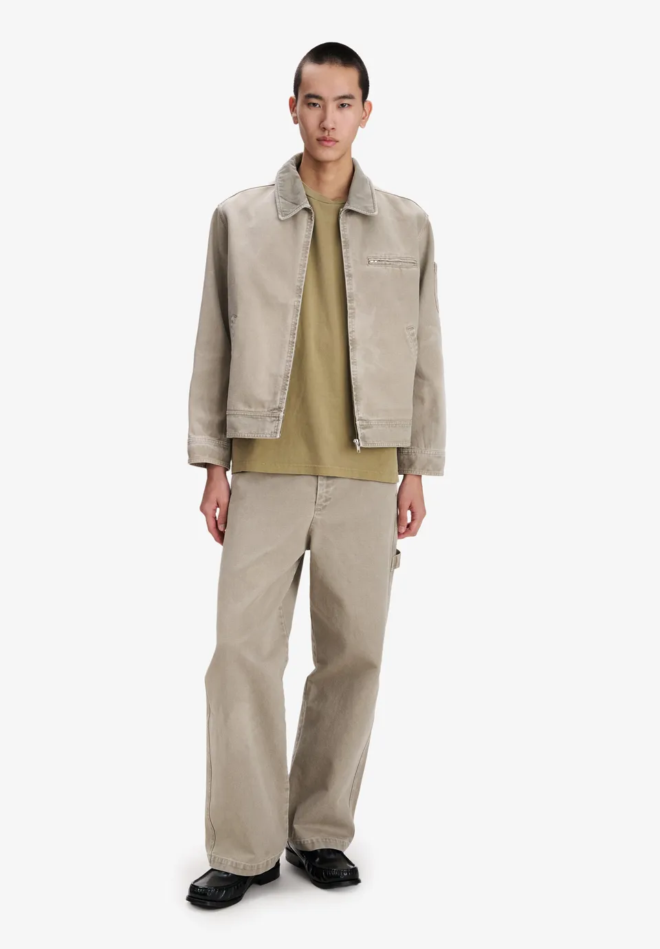 A.P.C. Workwear Blouson Canvas Jacke Grau L