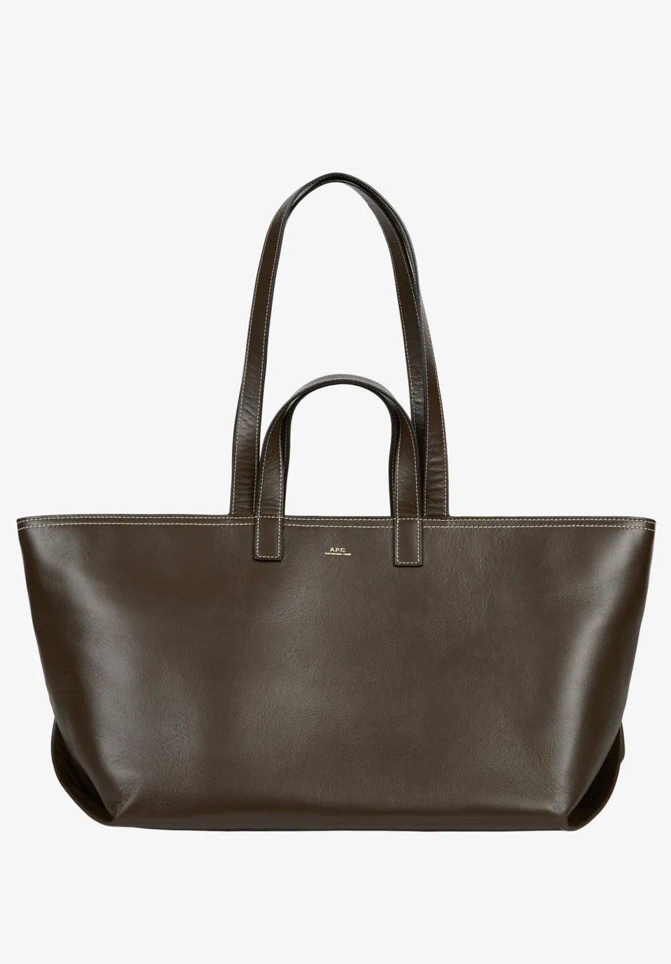 A.P.C. Drummer Tasche Leder braun TU