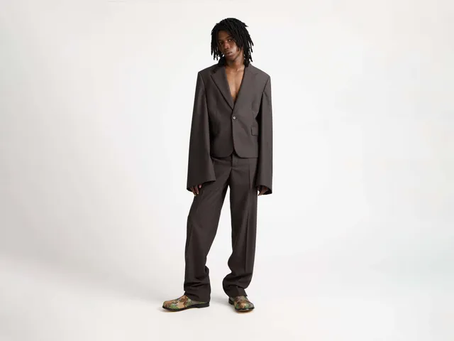 J.W.Anderson Wide Sleeve Blazer Herren braun Wolle 44