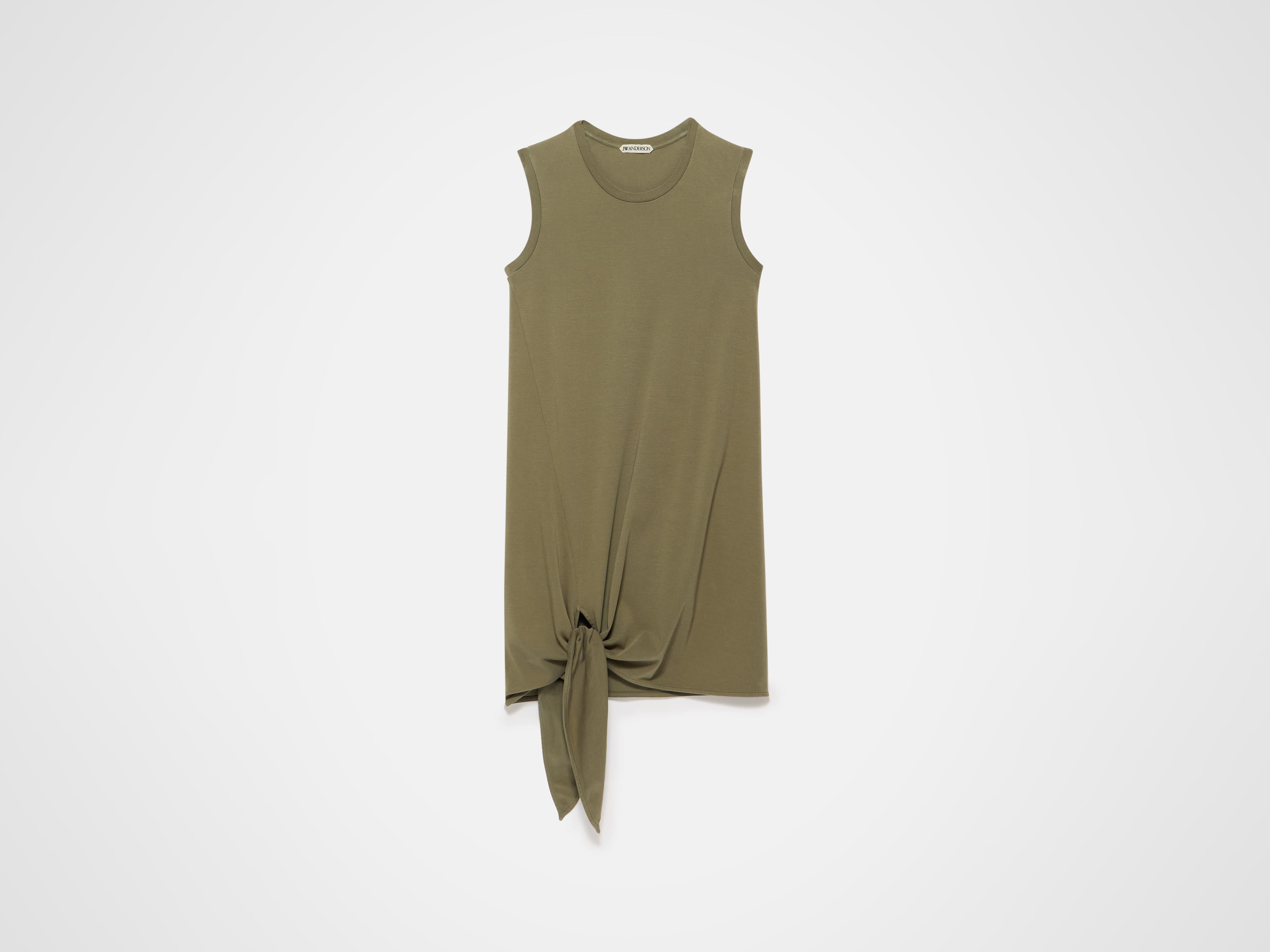 J.W.Anderson Hem Knot Kleid Damen khaki Jersey