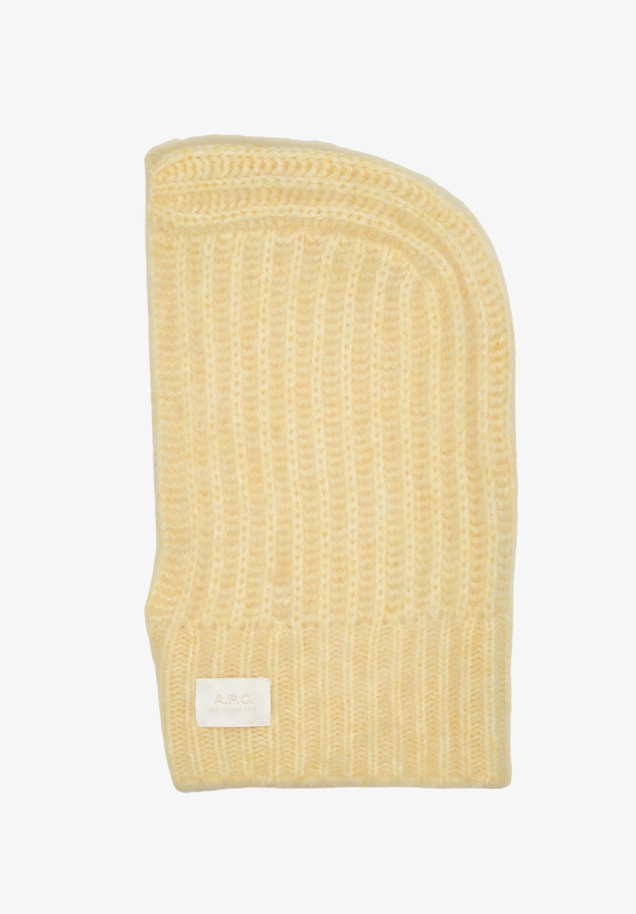 A.P.C. Sturmhaube Alpaka-Wollmischung Balaclava T1 Rippenstrick