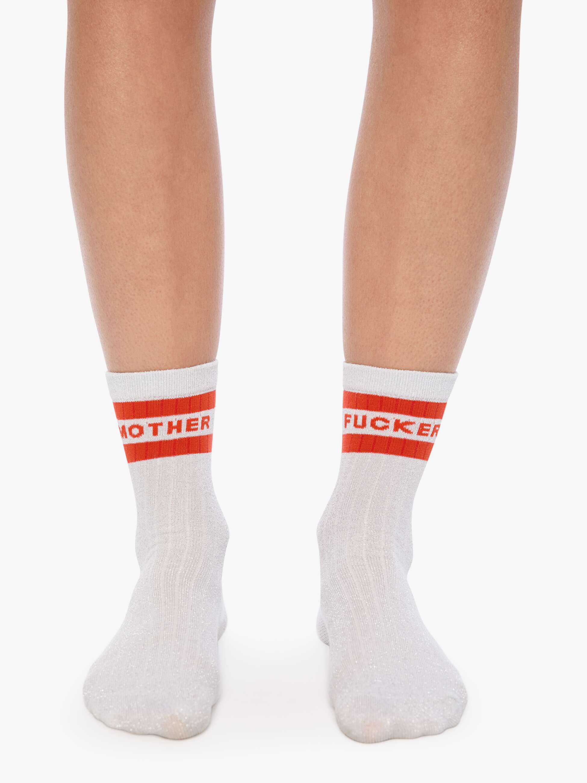 Mother The Half-Step Socken Star Dust Silber O/S Glitzer