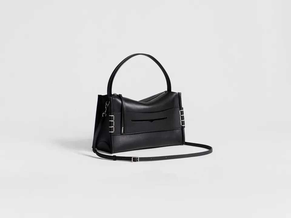 J.W.Anderson Bags Medium Loafer Bag Handtasche Schwarz Leder