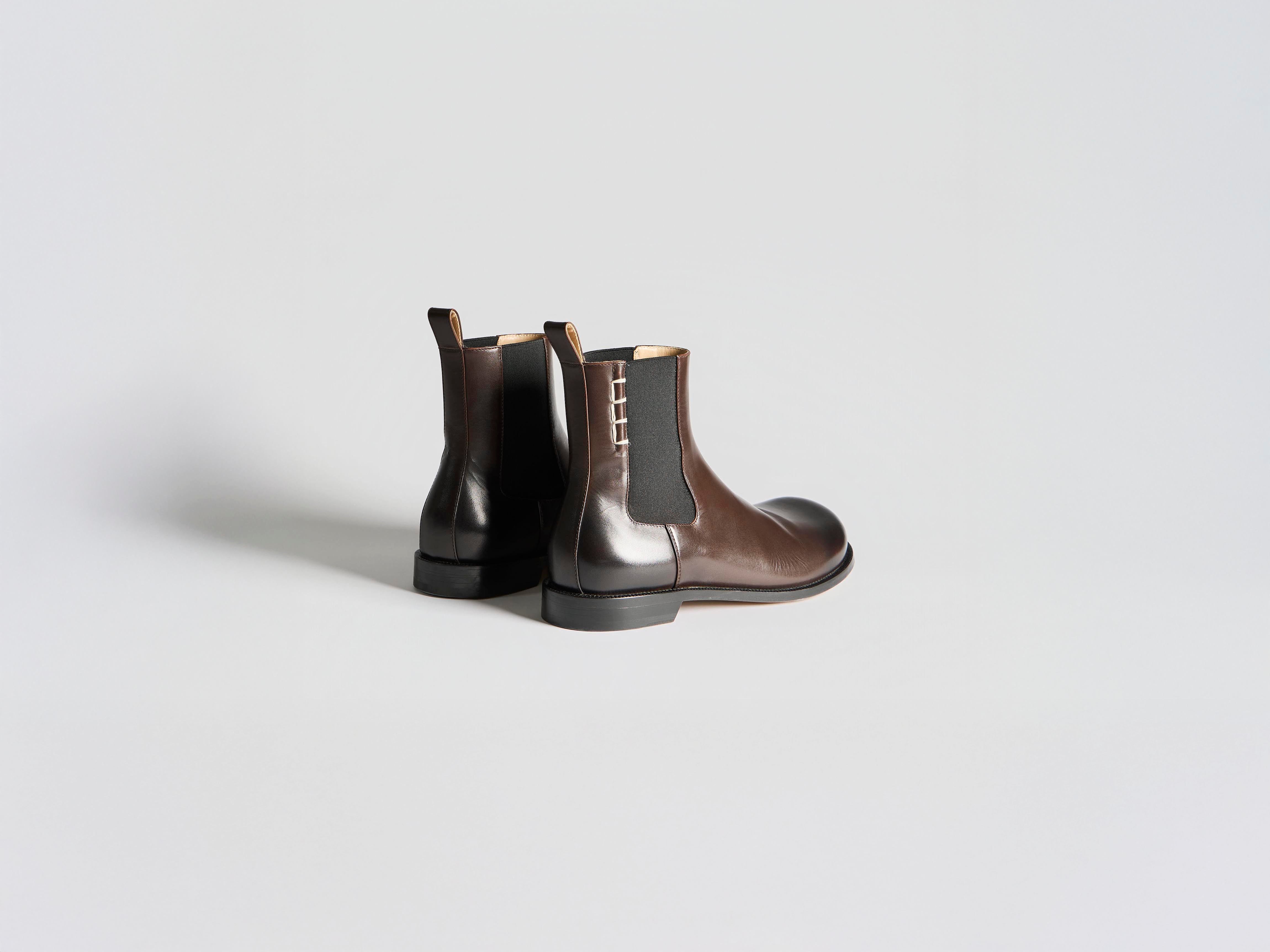 J.W.Anderson Chelsea Loafer Boots Schuhe Braun 42 Leder