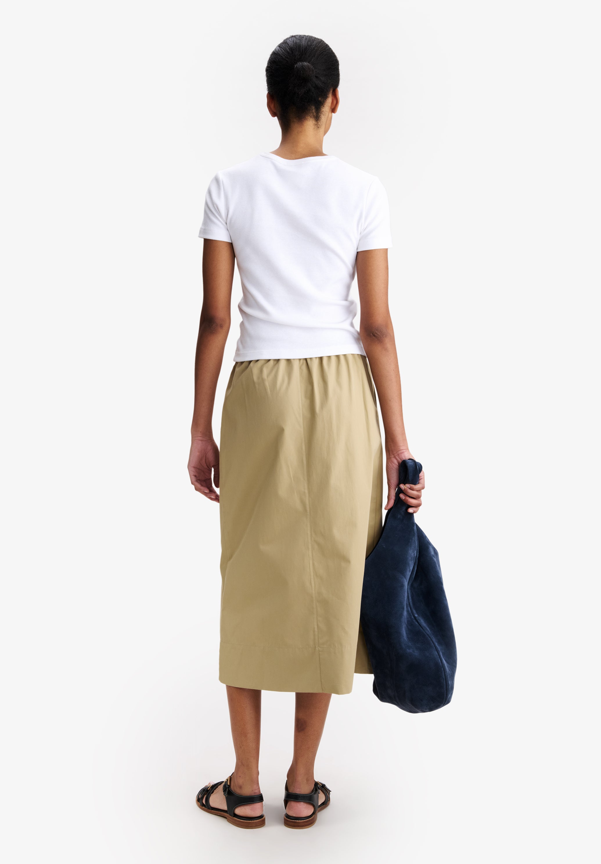 A.P.C. Rock Bio-Baumwolle Beige Lang Wadenlang