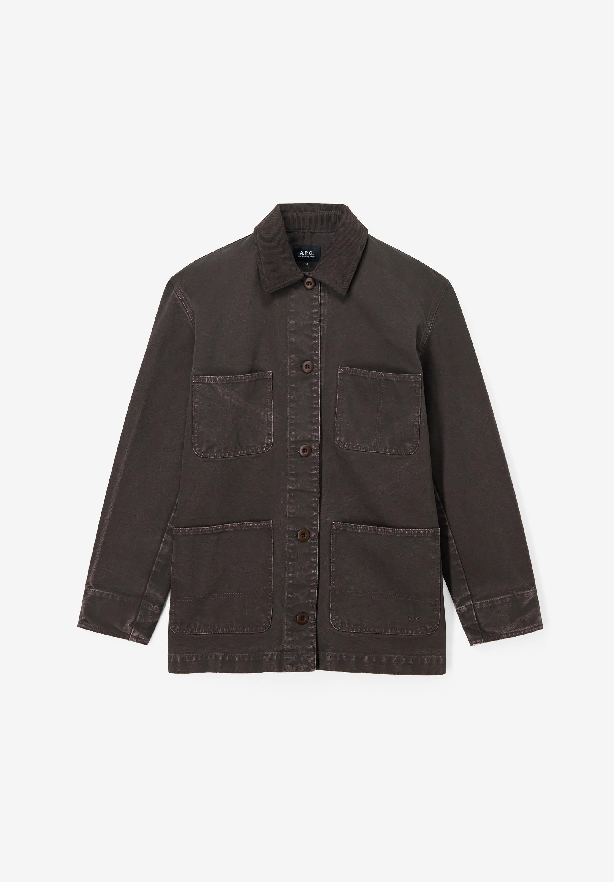 A.P.C. Workwear-Jacke Canvas braun