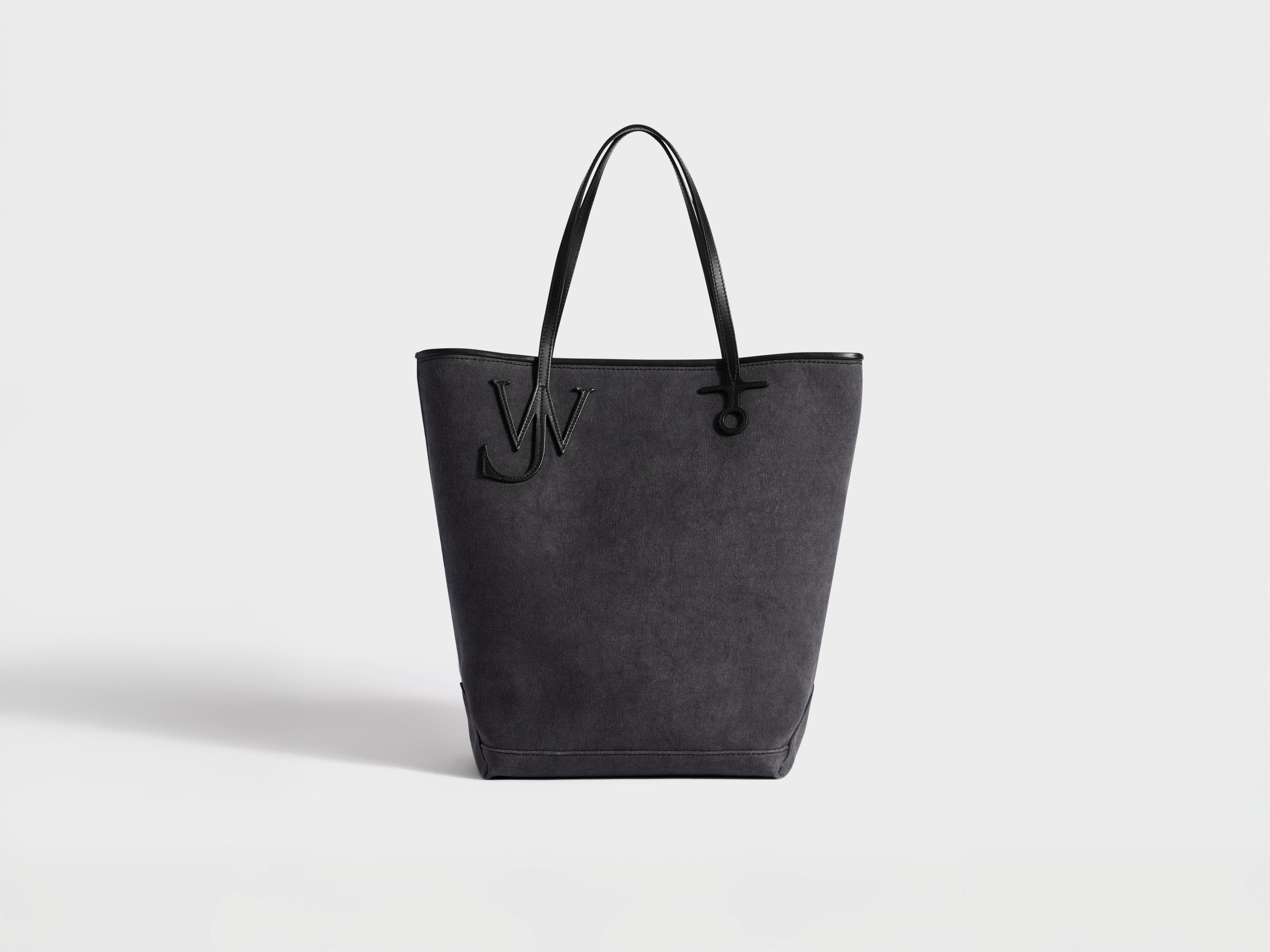 J.W.Anderson Large Anchor Canvas Tote Tasche Navy O/S Leder
