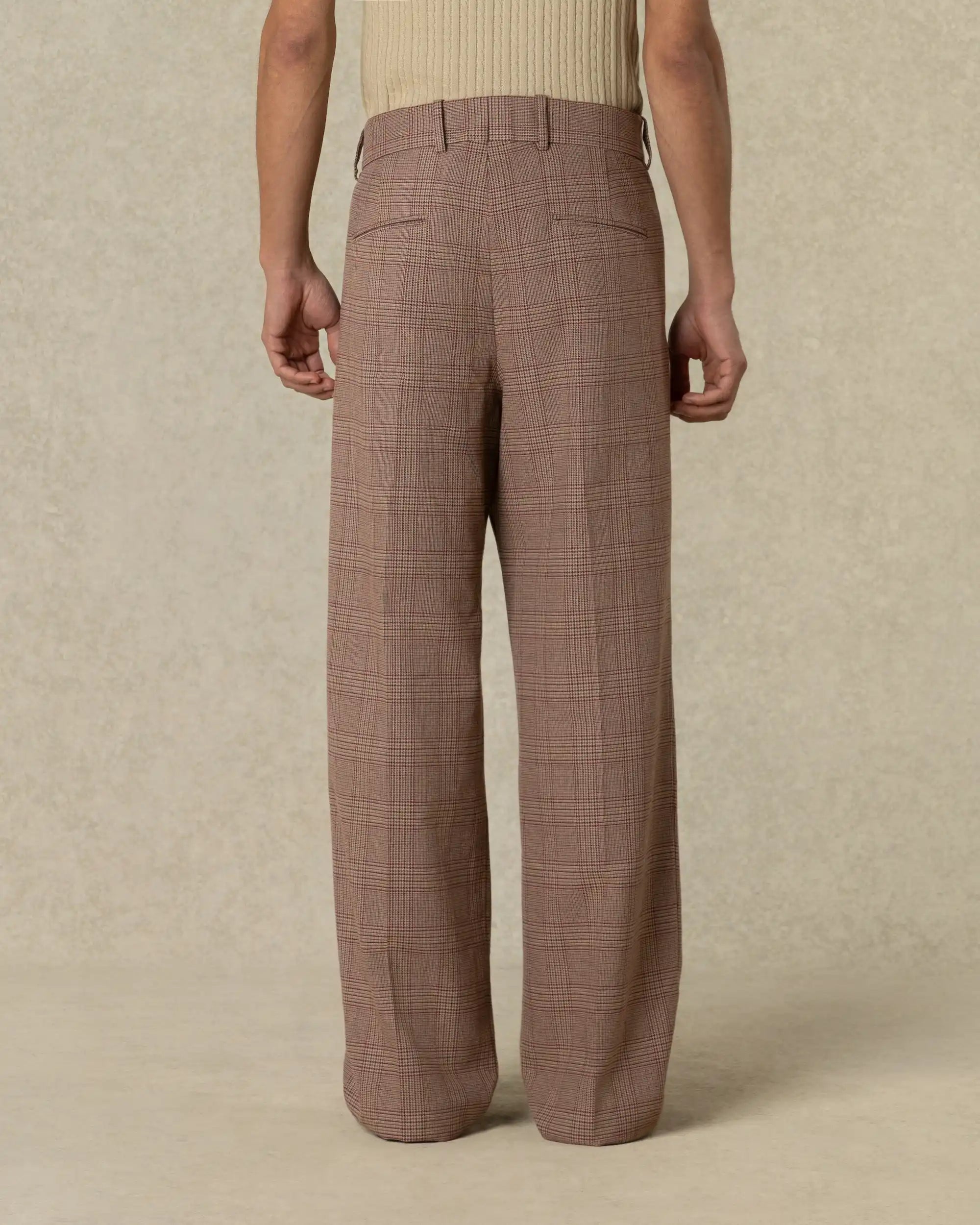Drôle De Monsieur Prince Of Wales Golfer Hose Braun Wollmix