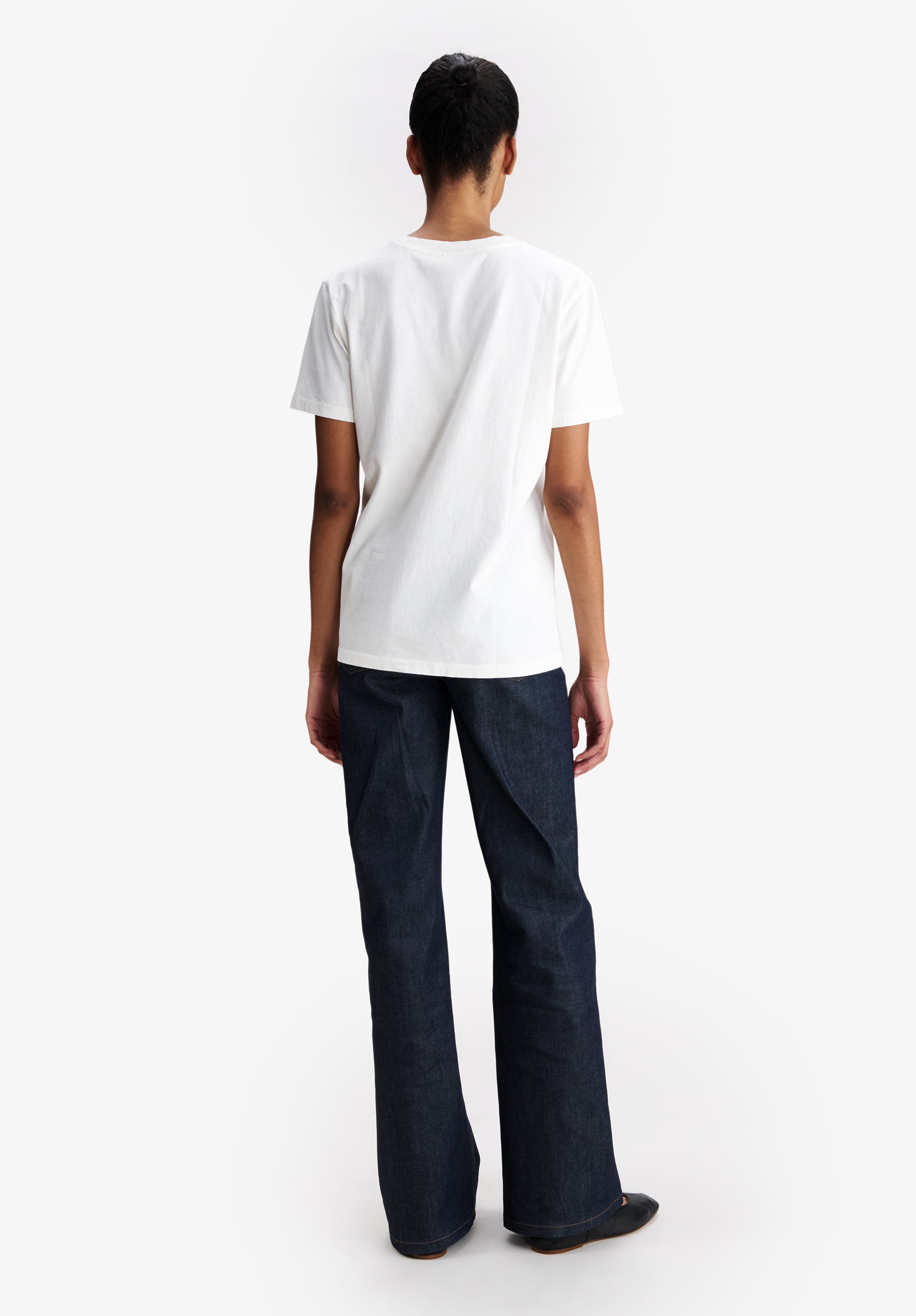 A.P.C. Rue Madame T-Shirt cremeweiß Bio-Baumwolle