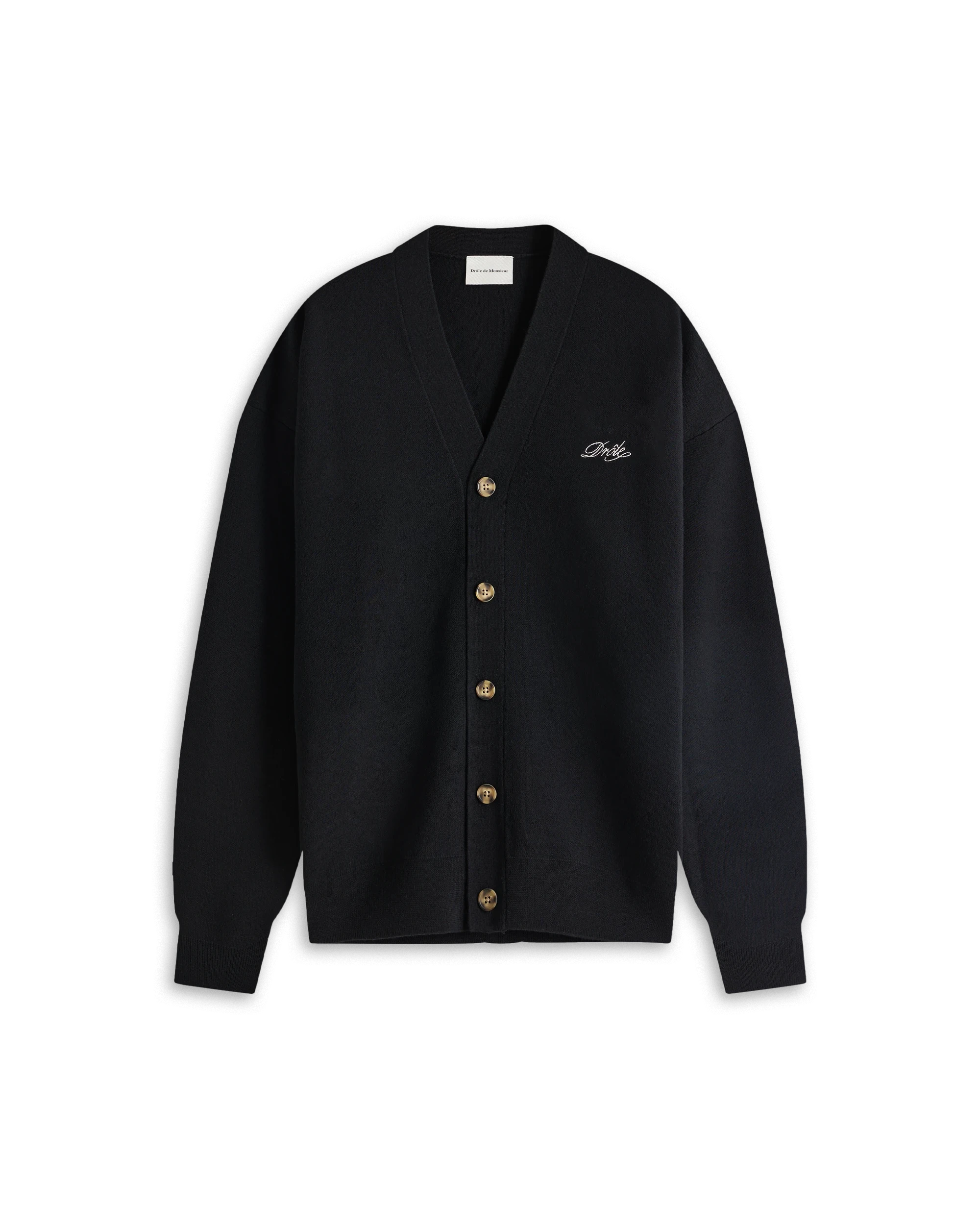 Drôle De Monsieur Le Cardigan Drôle Cardigan Wolle Schwarz