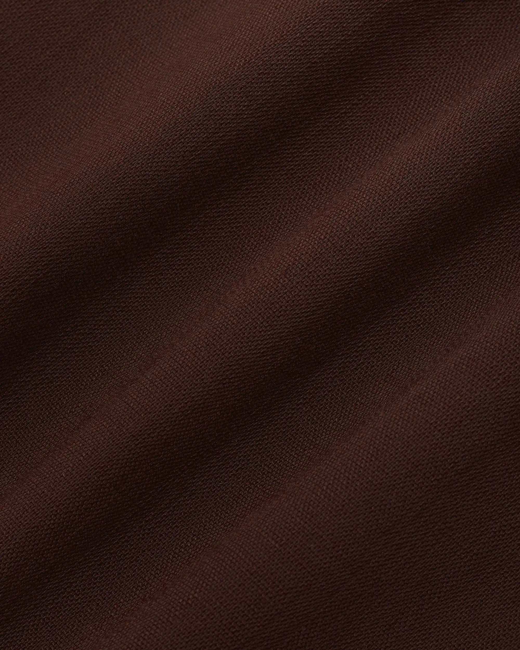 Drôle De Monsieur Chemise Poches Hemd Braun Viskose Kurzarm