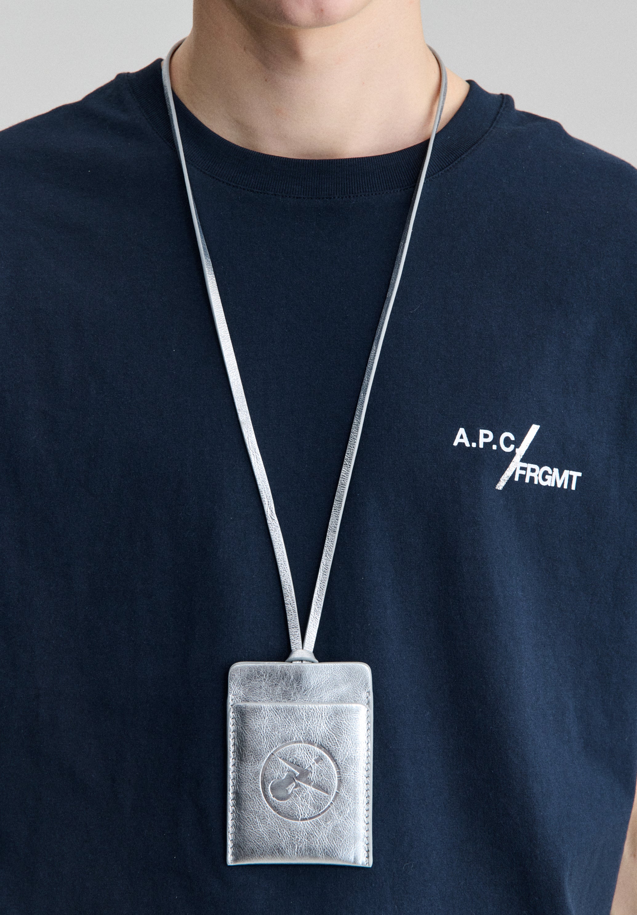 A.P.C. Bags Dough Kartenetui Metallic-Leder TU