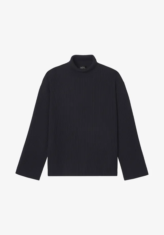 A.P.C. Stehkragen Pullover Marine Strick Größe M