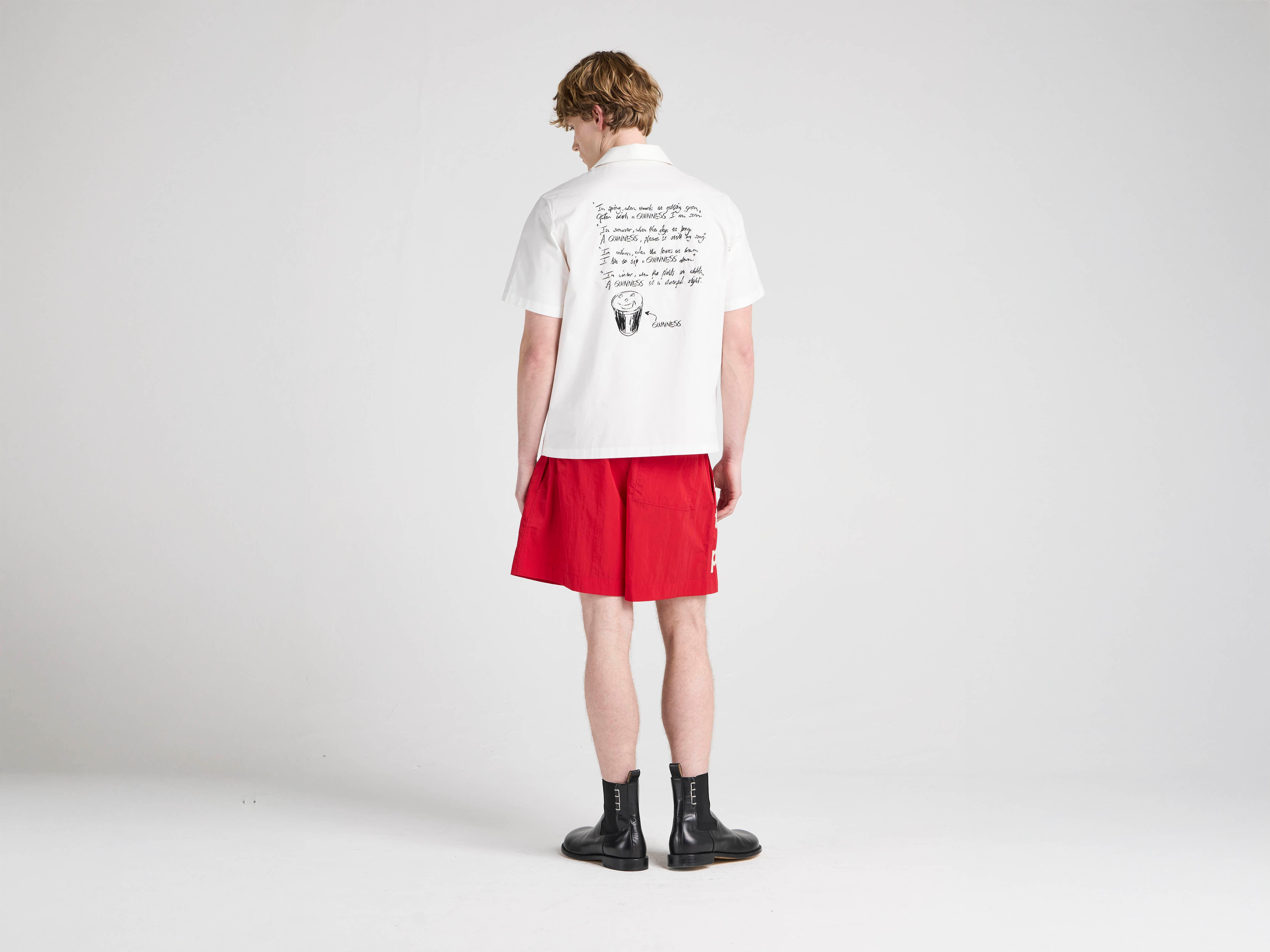 JW Anderson x Guinness Track Shorts Rot Unisex
