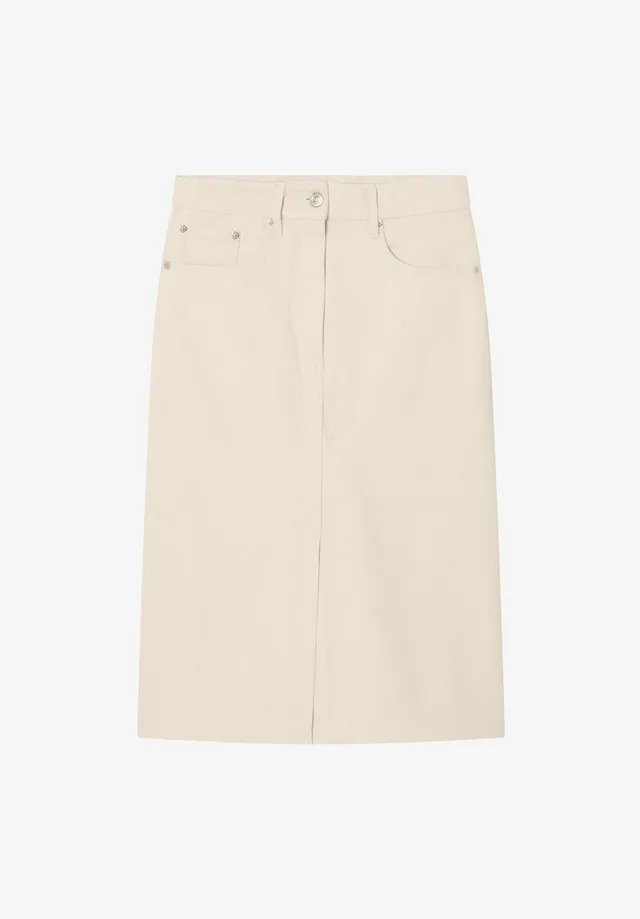 A.P.C. Denim-Rock cremeweiß Schlitz recycelt