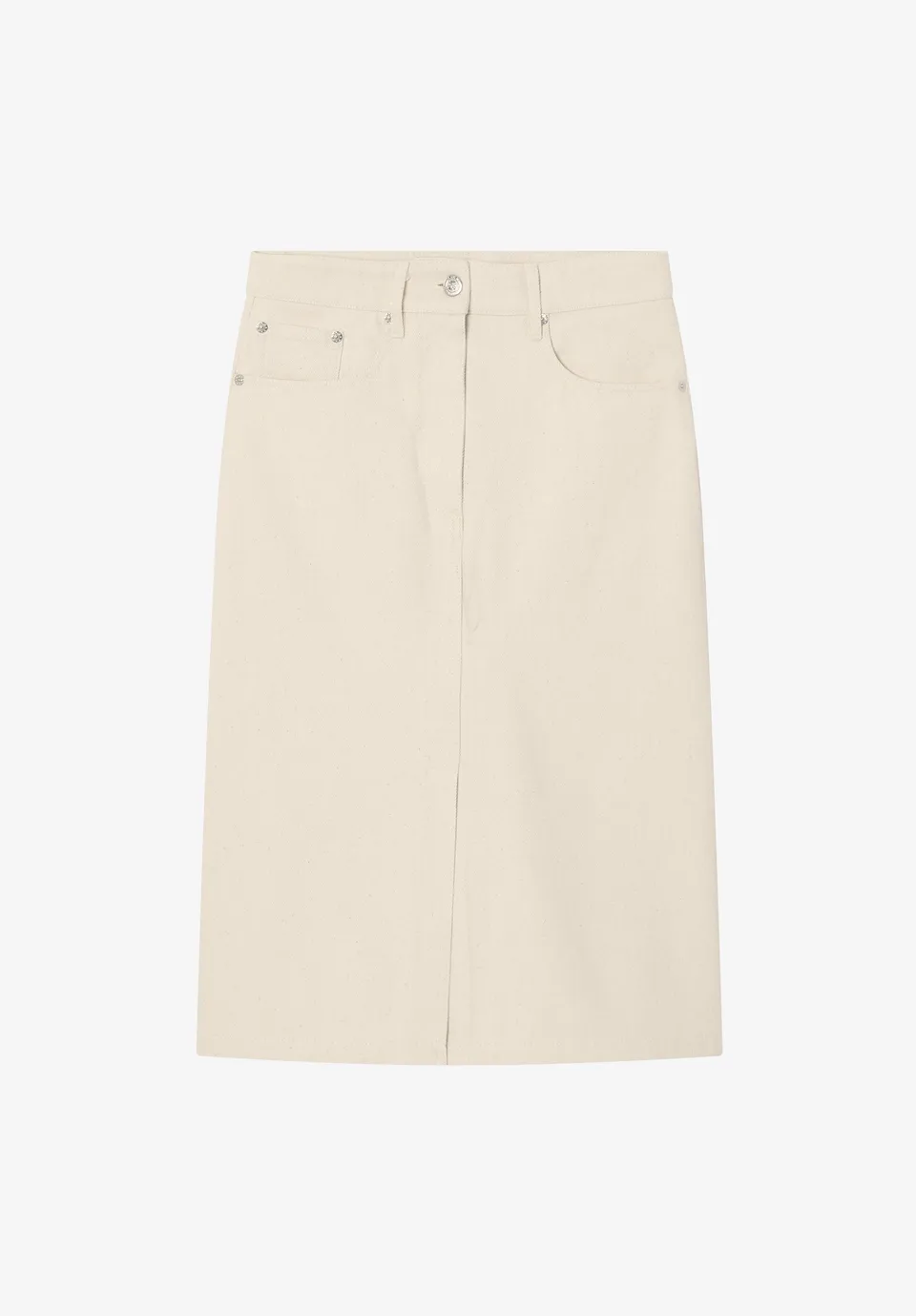 A.P.C. Denim-Rock cremeweiß Schlitz recycelt