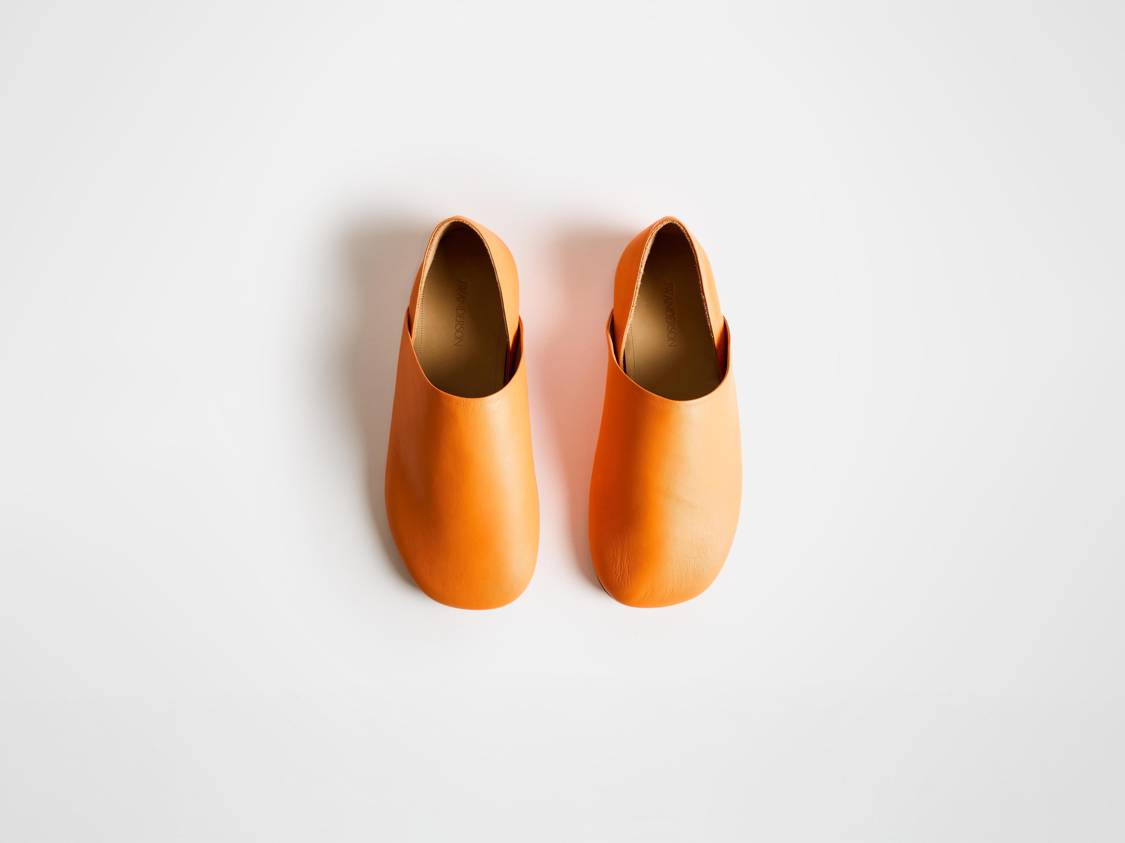 J.W.Anderson Slipper Mules Damen Orange Leder