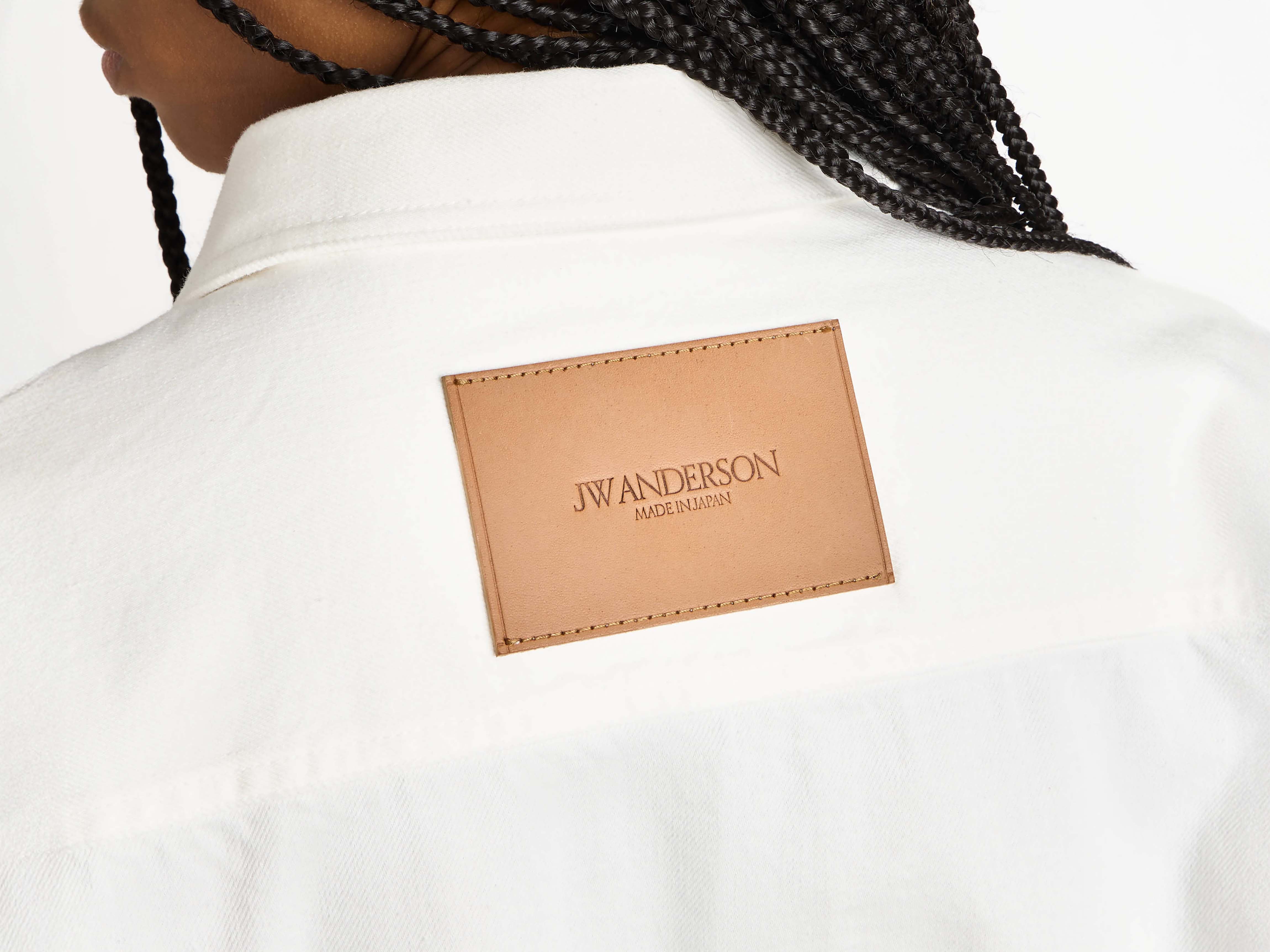 J.W.Anderson Oversized Denimhemd Weiß Damen