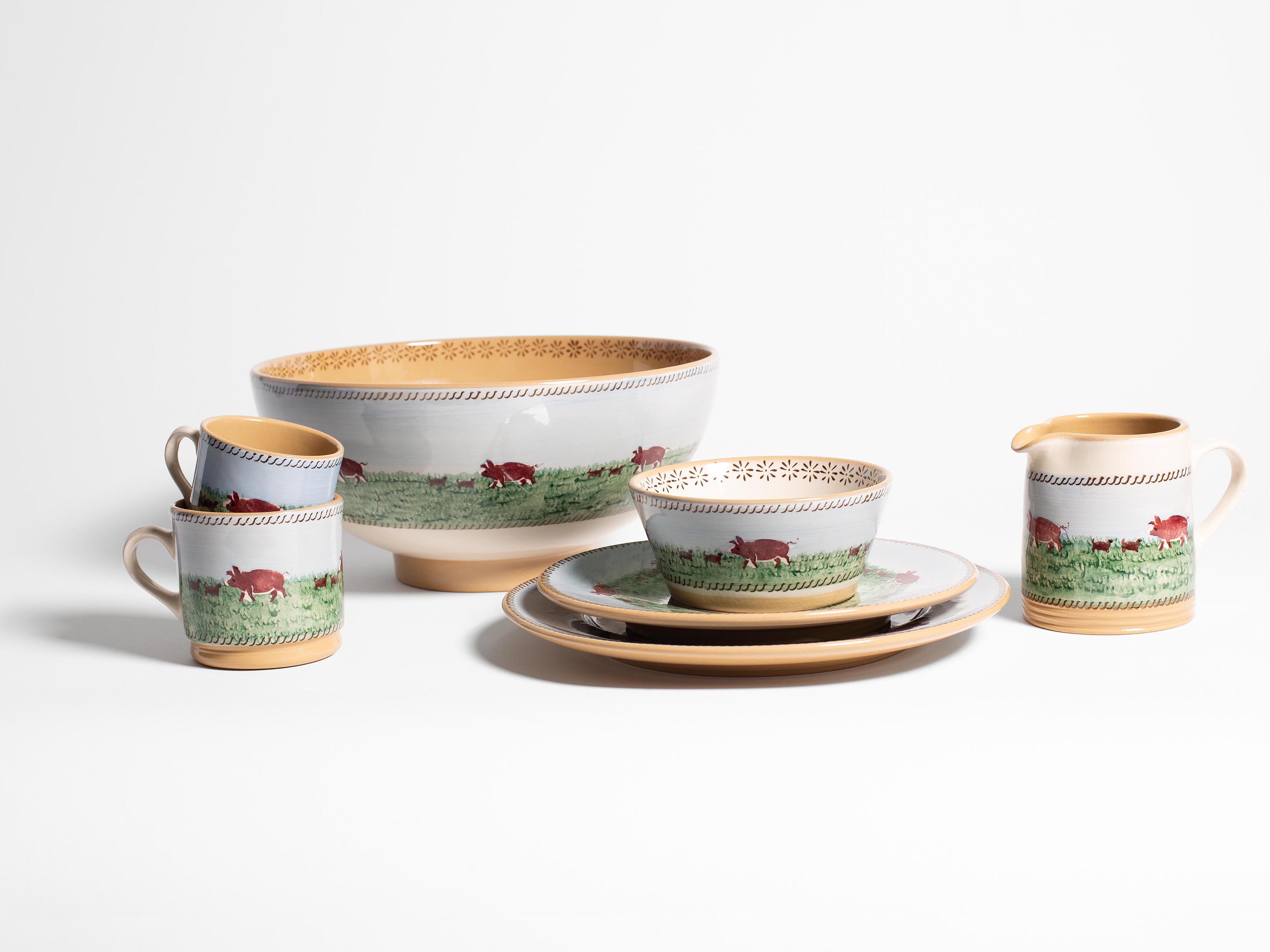 J.W. Anderson Tableware Nicholas Mosse Salatschüssel blau
