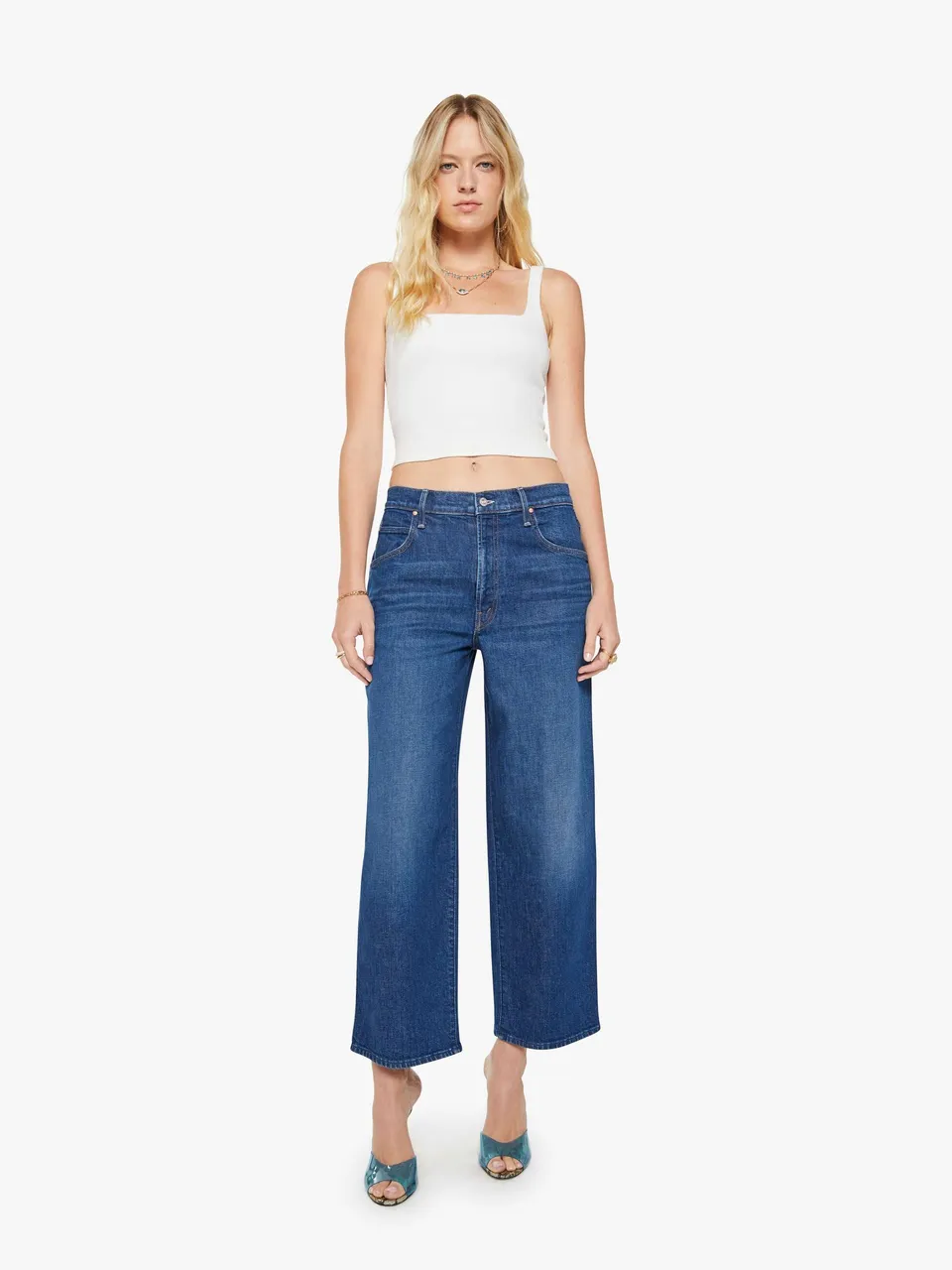 Mother The Delinquent Ankle Jeans Made In The Shade Dunkelblau