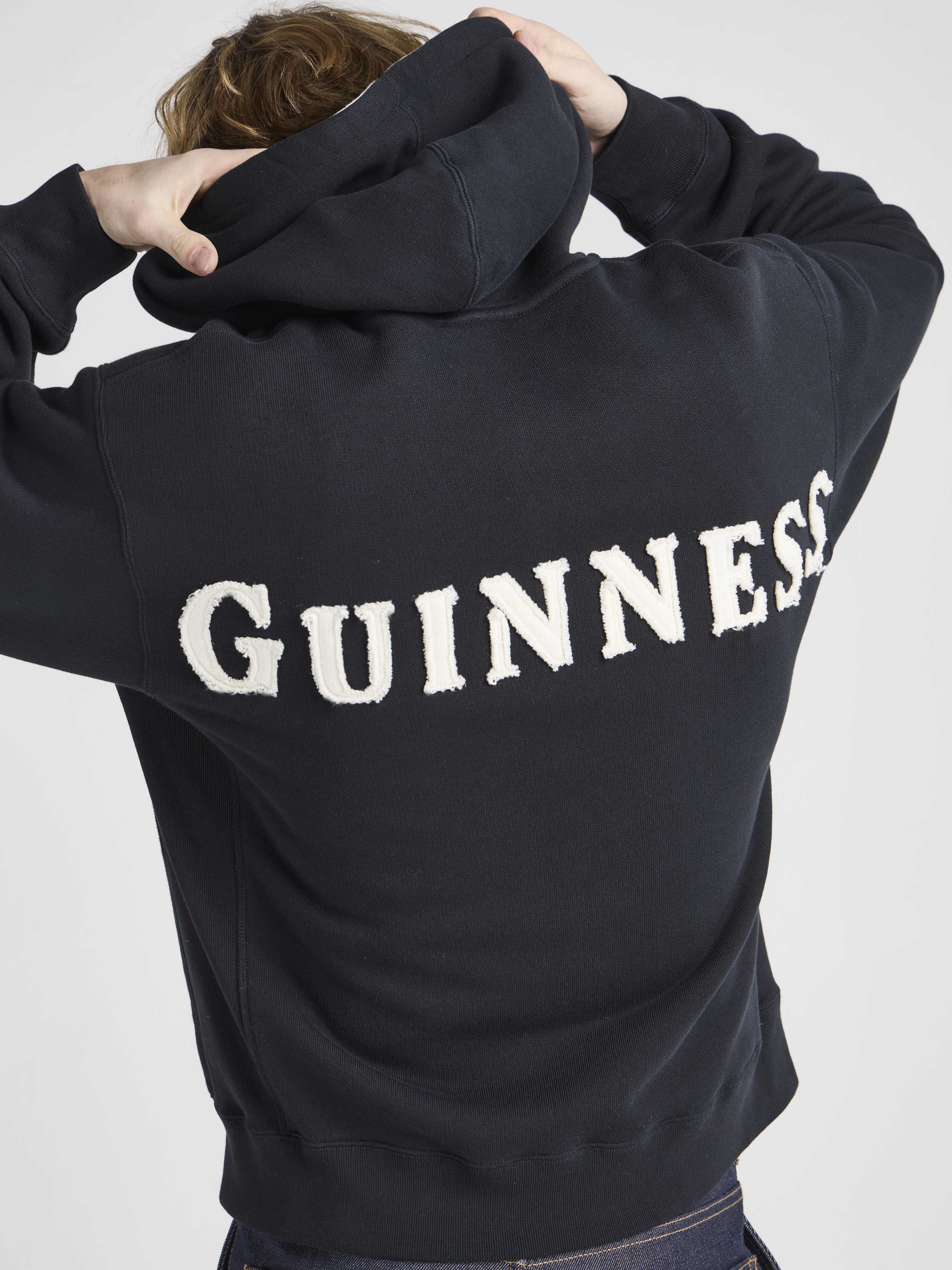 J.W. Anderson x Guinness Hoodie Kapuzenpullover Washed Black
