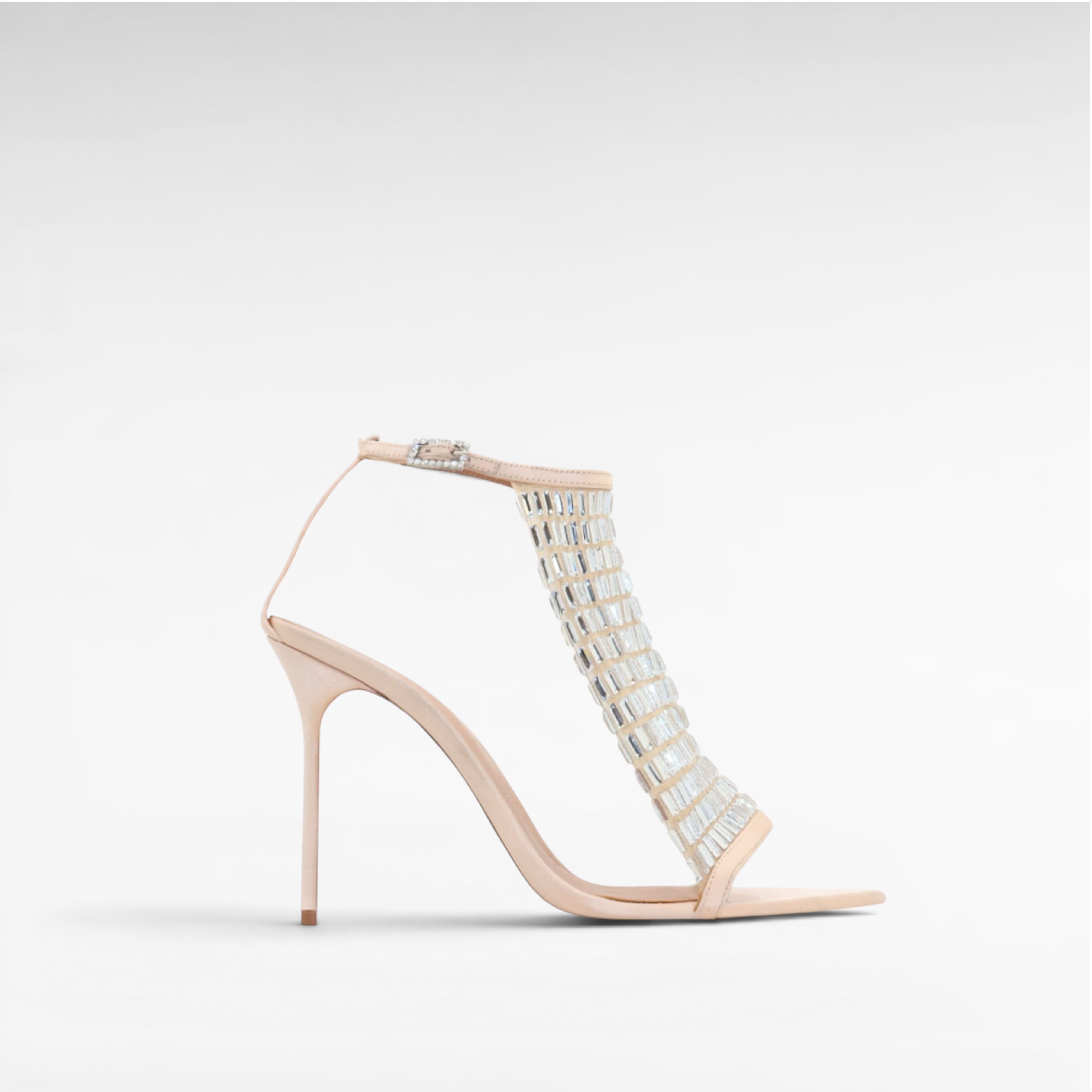 Gedebe Lumière Sandal Satin-Sandalen Kristall