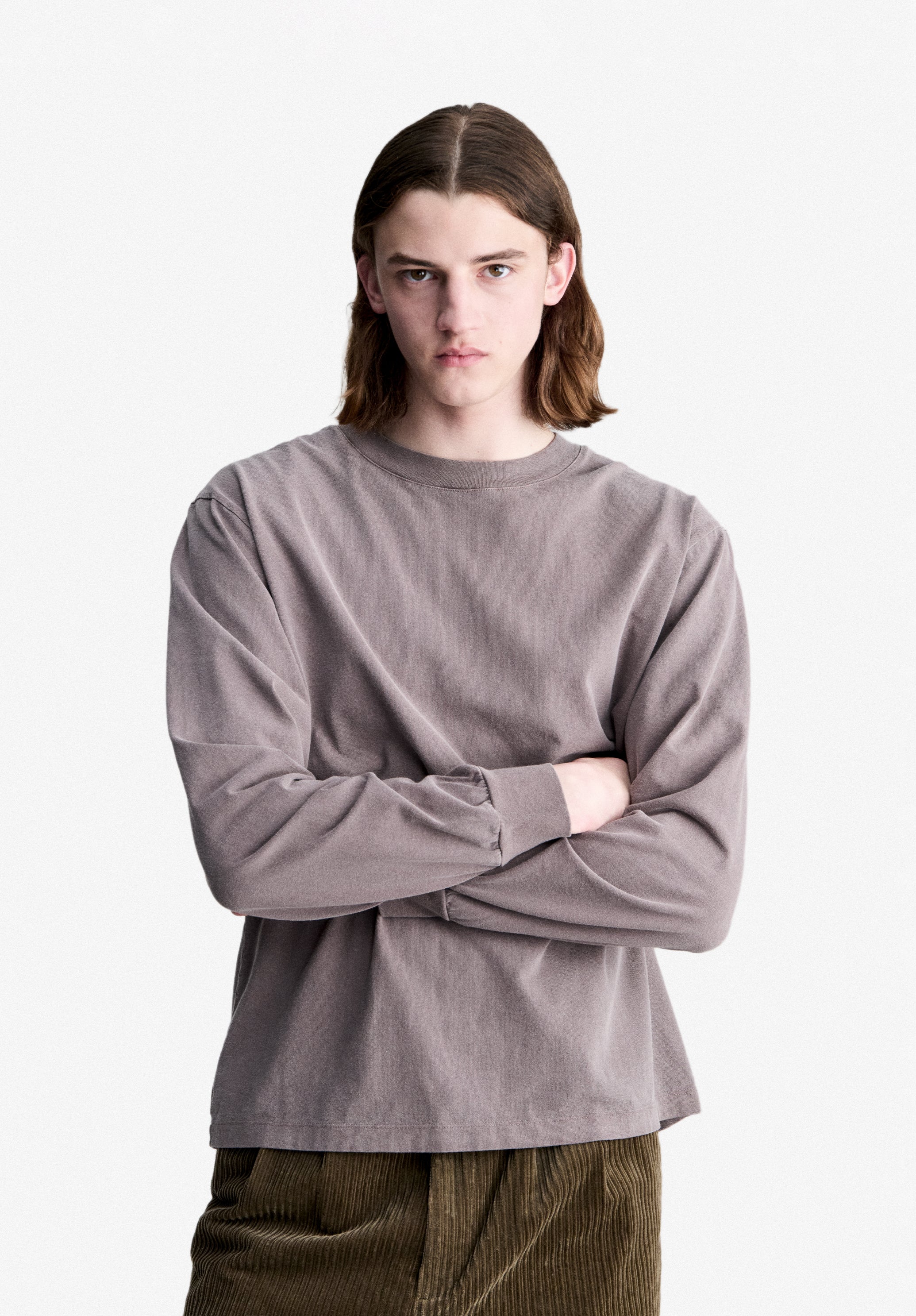 A.P.C. Hiver 26 T-Shirt langarm haselnussbraun