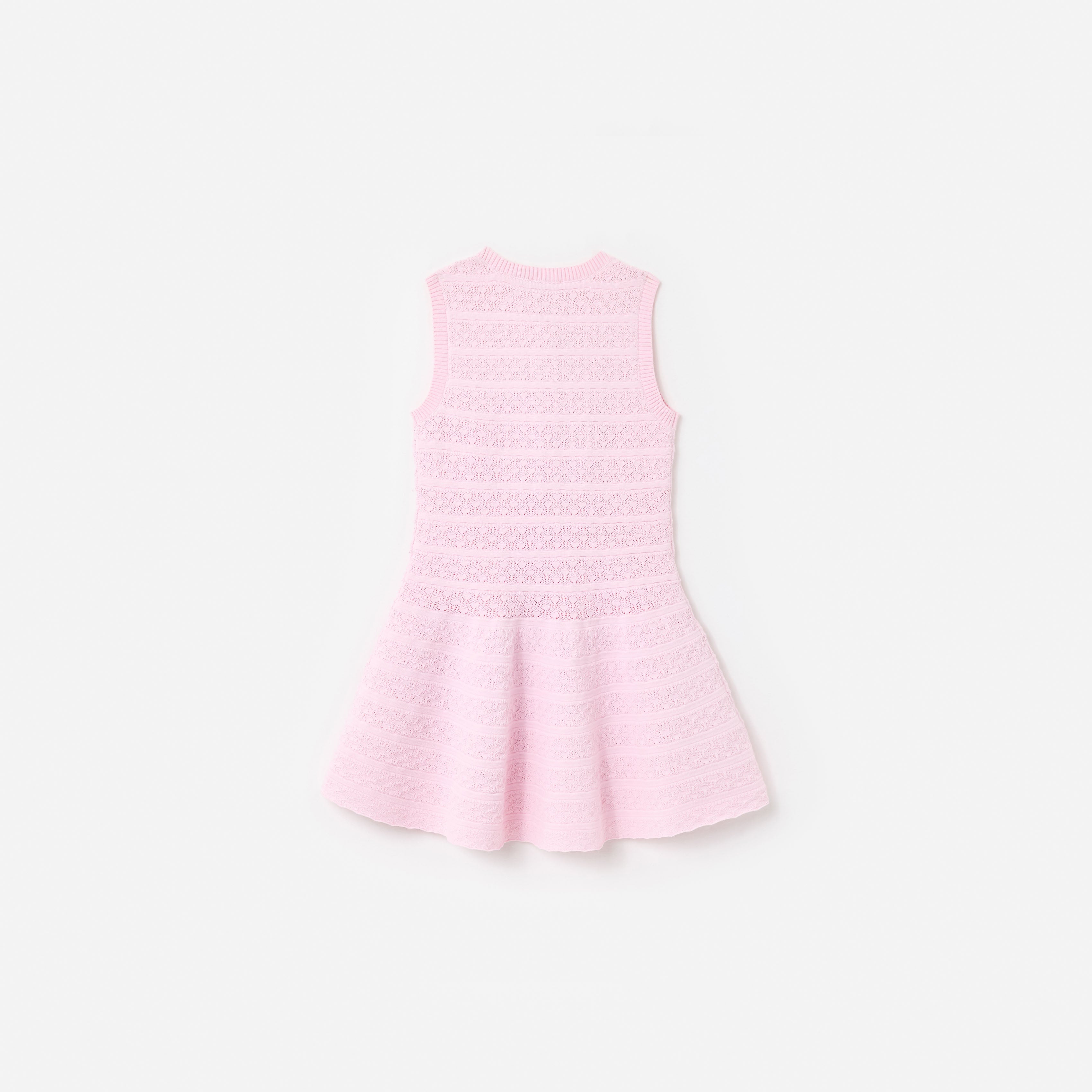 Self Portrait Pink Lace Bow Knit Kinderkleid Rosa