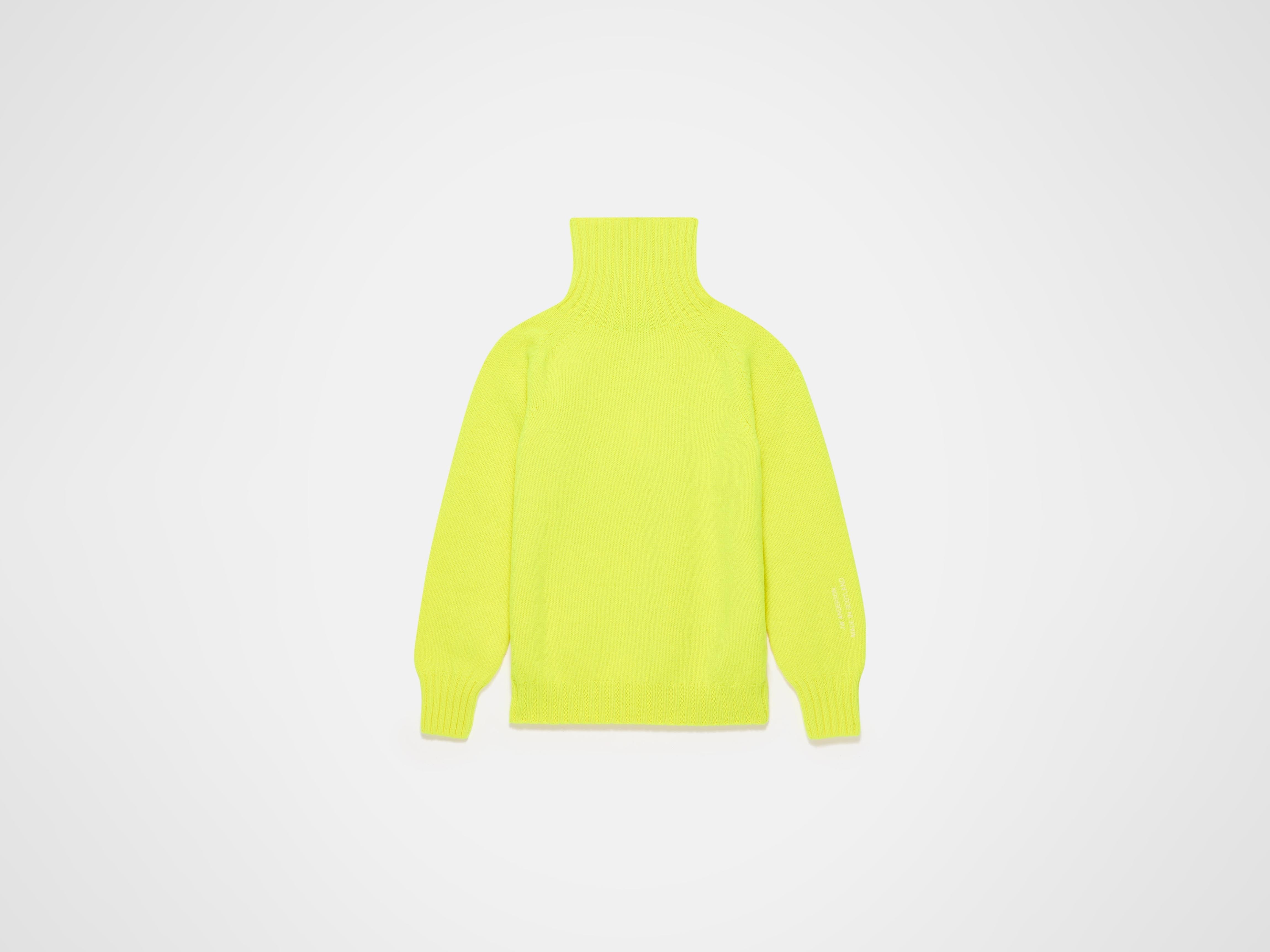 J.W.Anderson Turtleneck Jumper Strickpullover Neon Yellow Gr.M