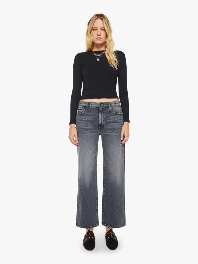 MOTHER The Dodger Flood Jeans Outta Sight Grau
