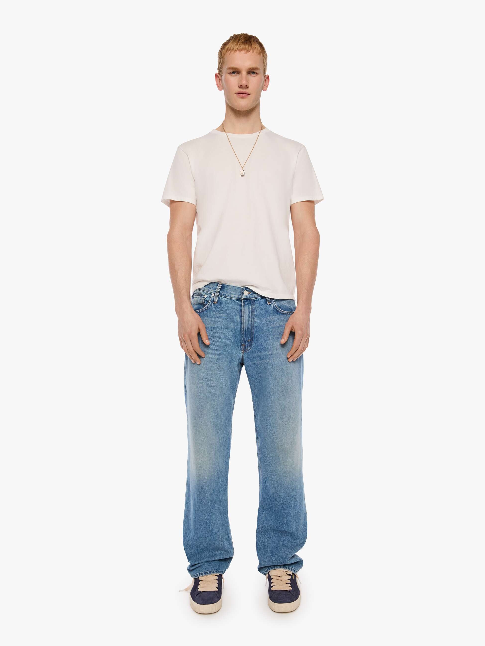 Mother The Big Shot Jeans Last Man Standing Hellblau