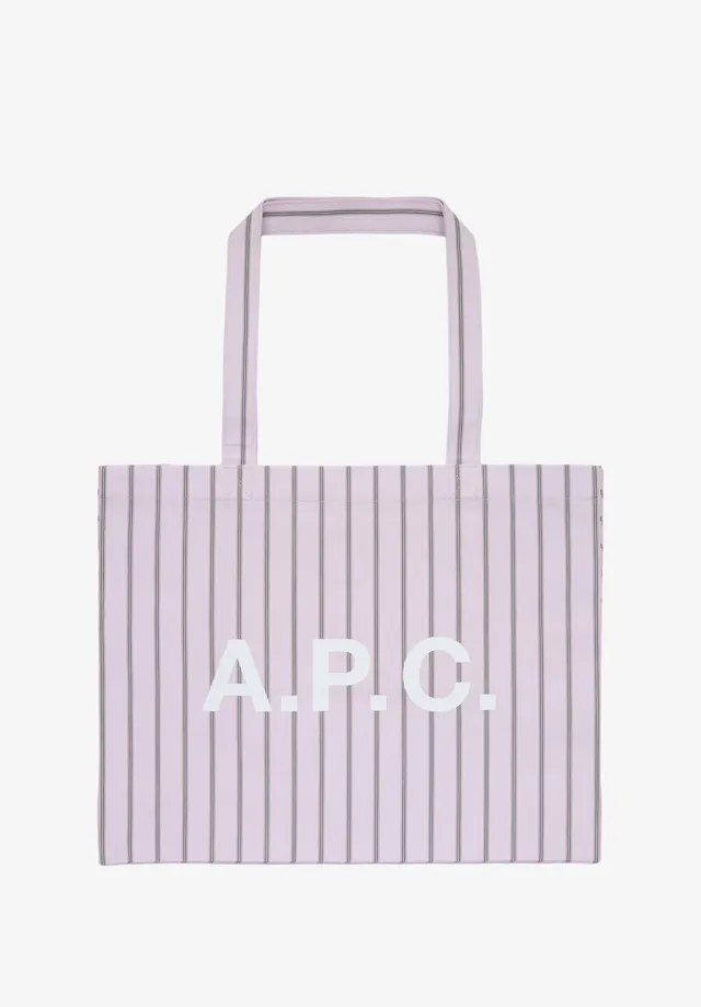 A.P.C. Diane Shopping-Tasche rosa Baumwolle 45cm