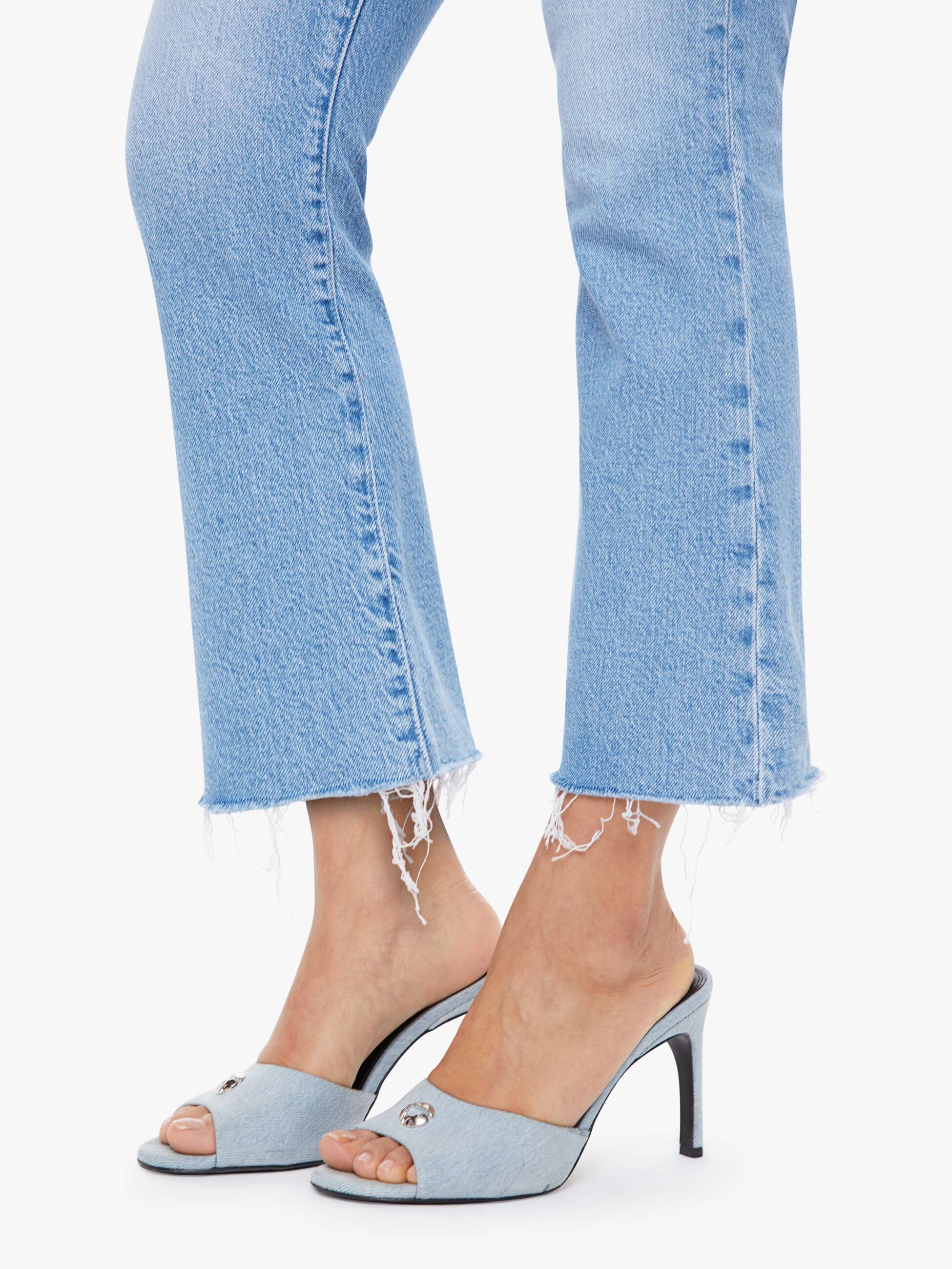 MOTHER Lil Hustler Petite Jeans Sow Surreal Hellblau