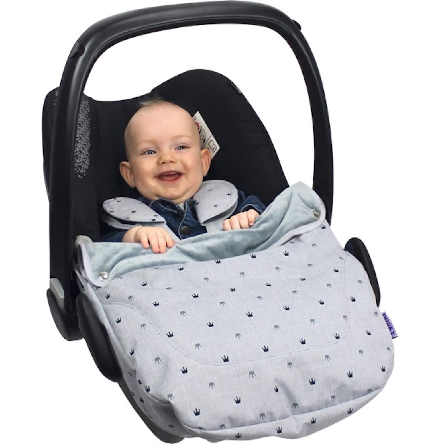 Dooky Cosy Top Crowns Fußsack Babyschale 0+ Universal