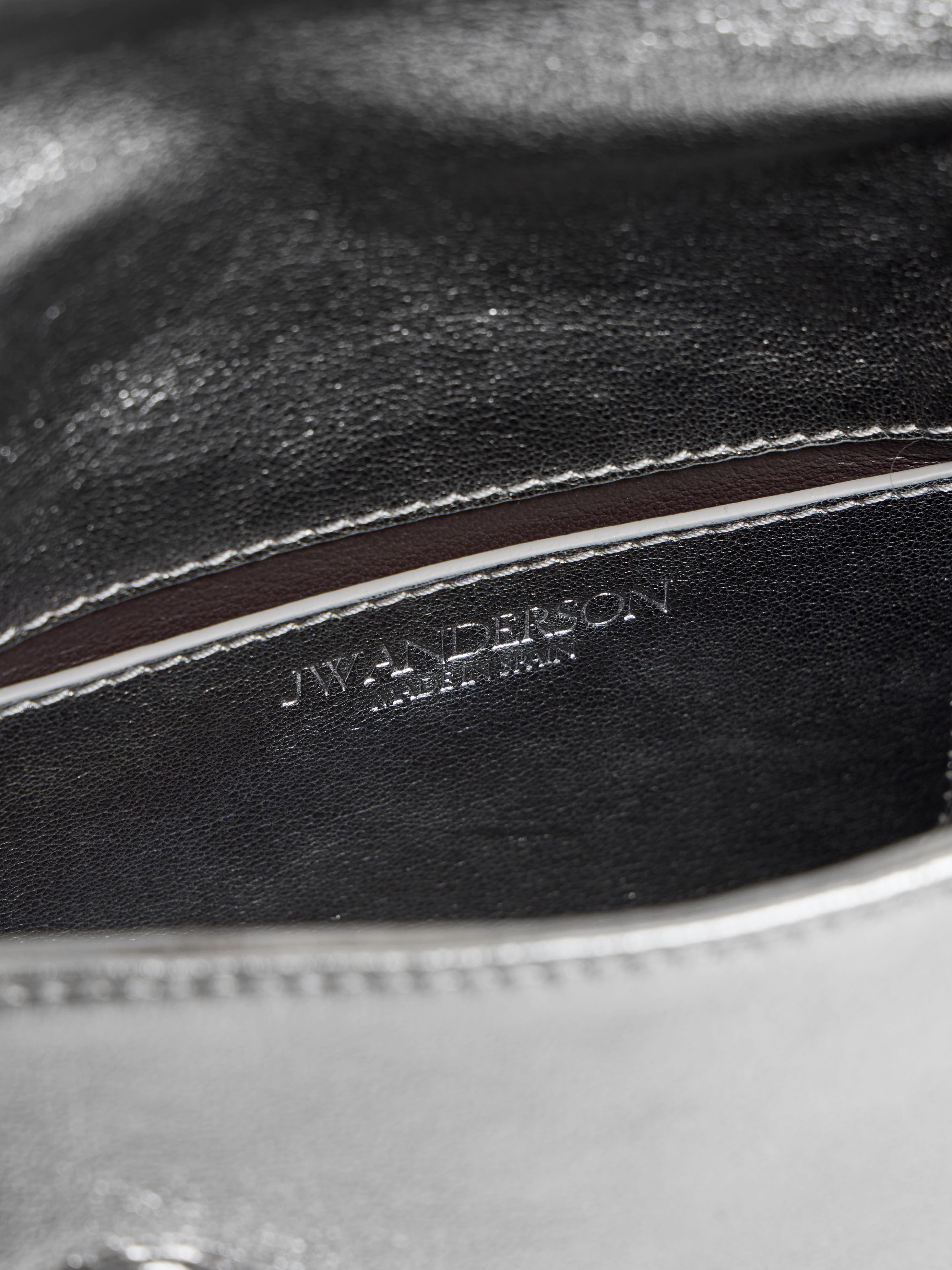 J.W.Anderson Small Twister Bag Tasche Silber Leder O/S