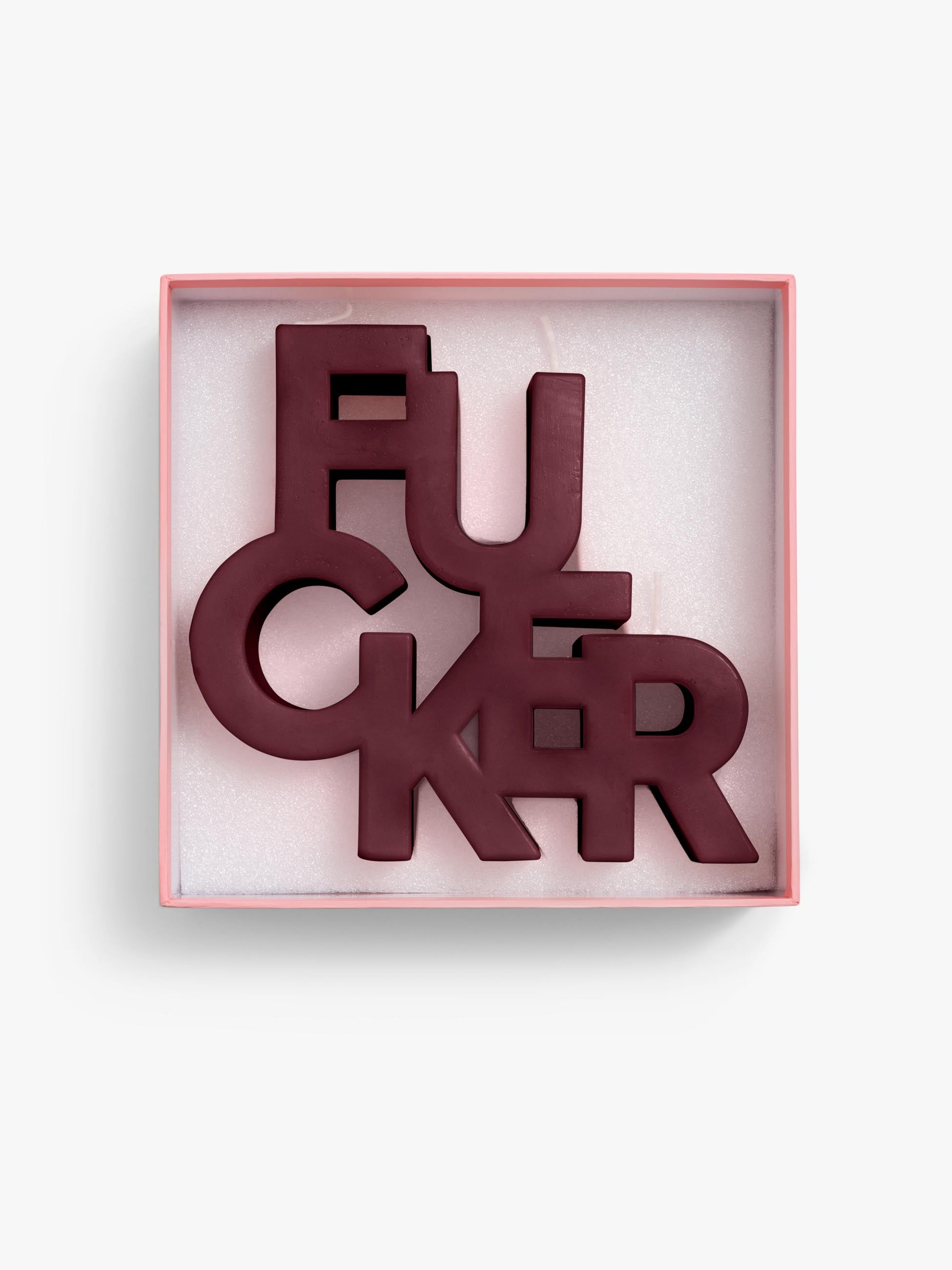 Mother The Burnout Candle Kerze F-CKER MAROON 3-Docht
