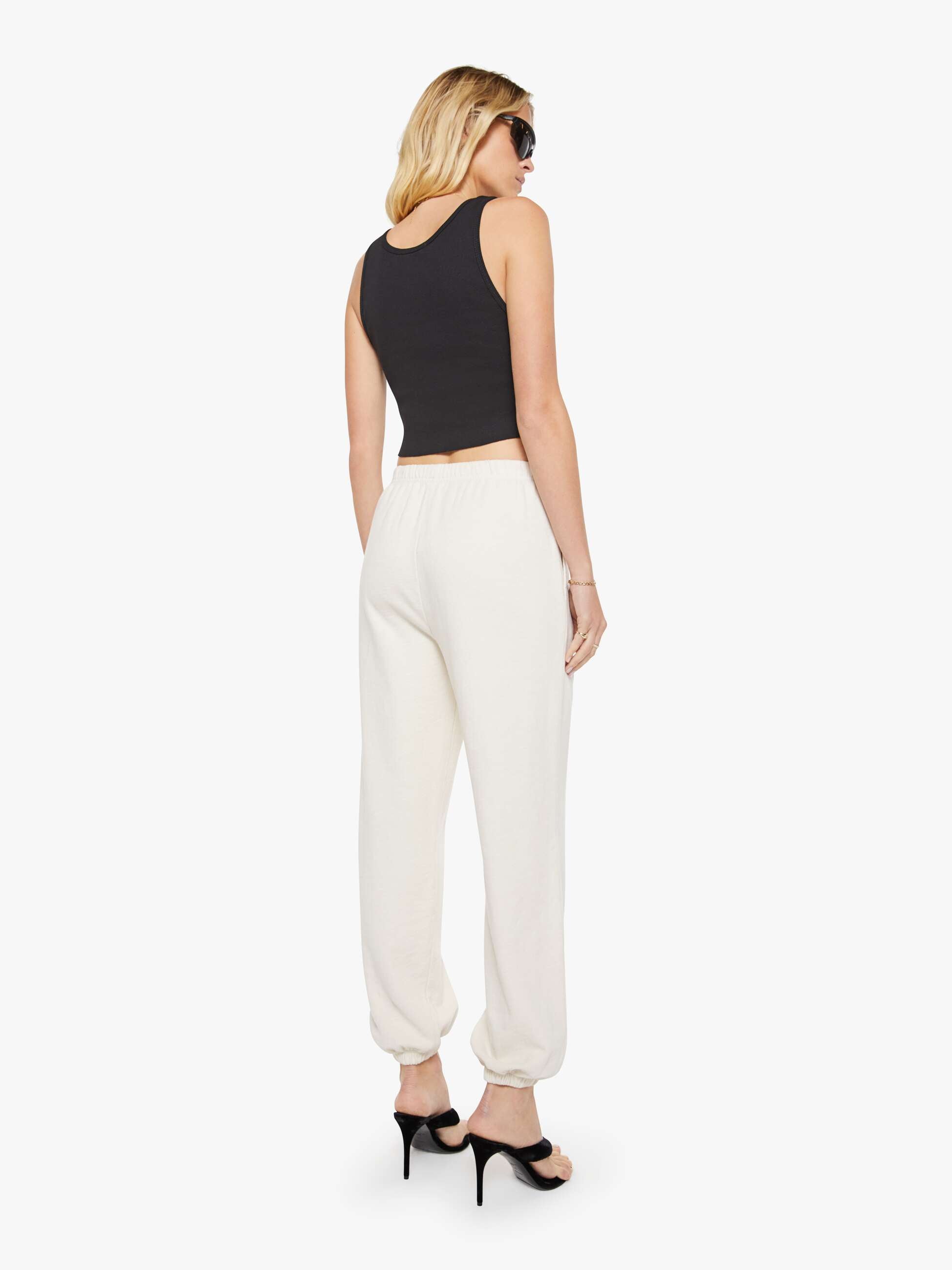 Mother Eterne Boyfriend Pocket Sweatpant Jogginghose Bone Baumwolle