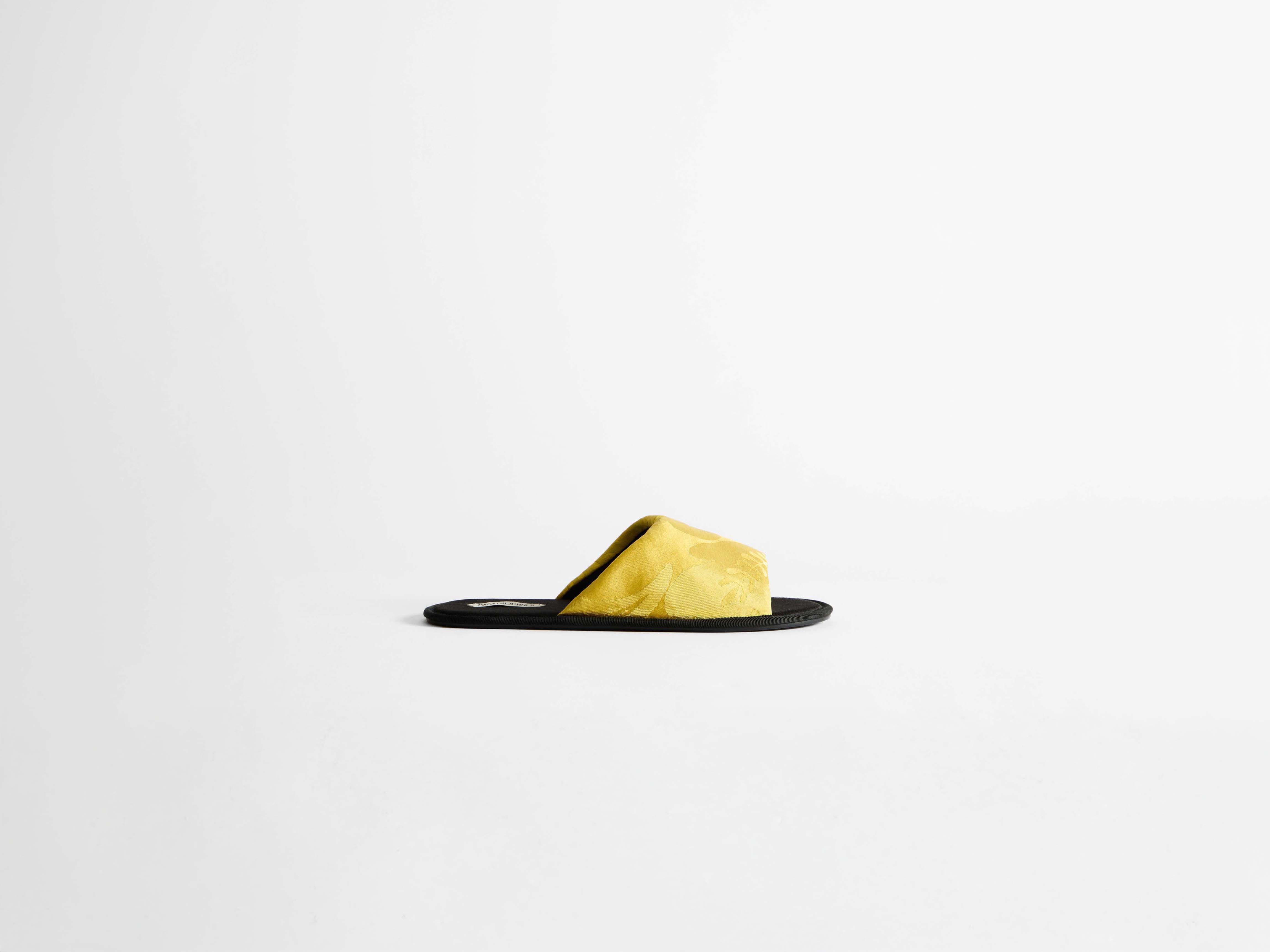 J.W.Anderson Open Toe Slides Citrine Seide Damen