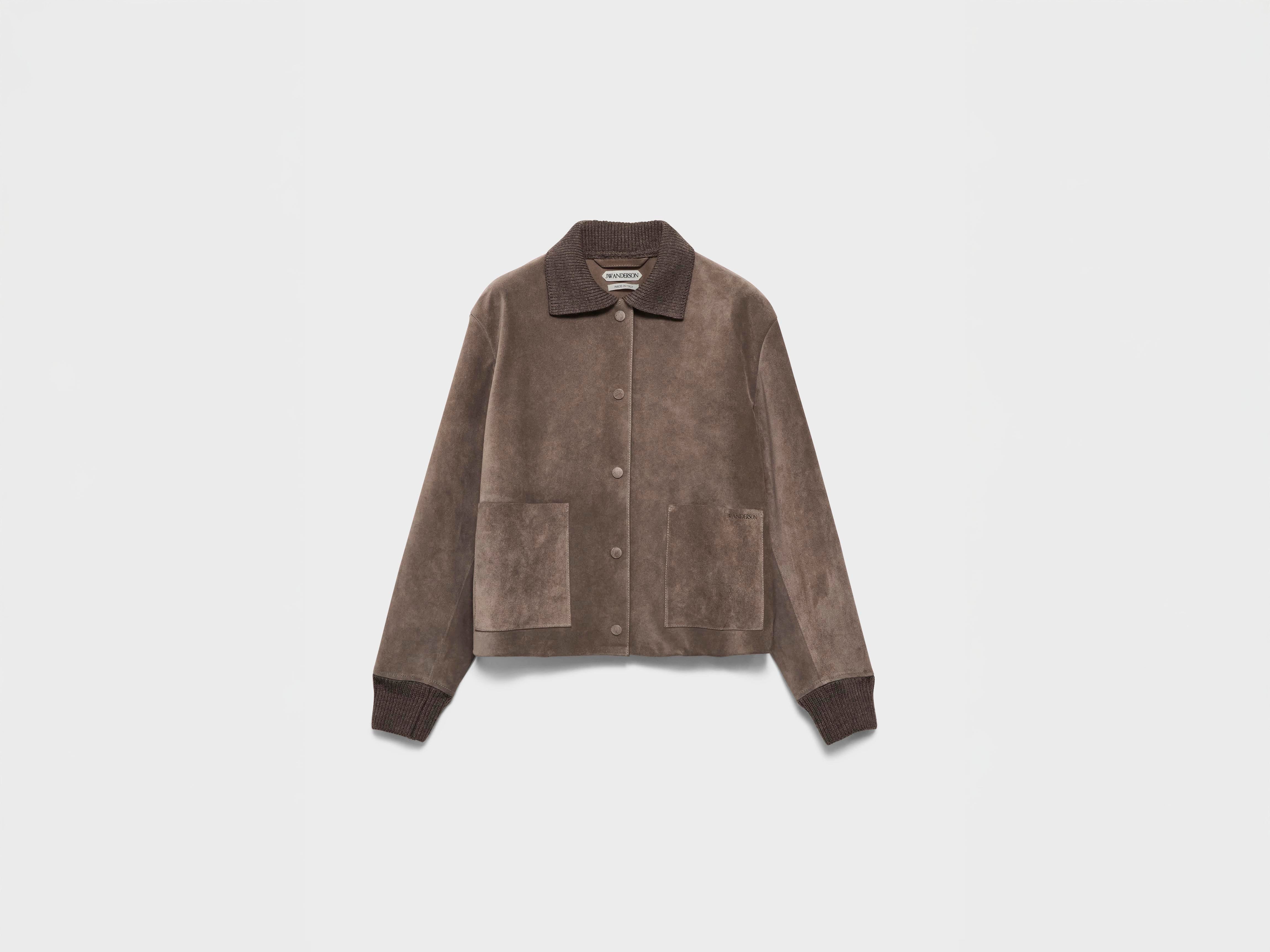 J.W.Anderson Coats Suede Jacket Wildlederjacke Mouse Grey