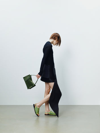 J.W.Anderson Mini Curtain Skirt Minirock Schwarz Spitze