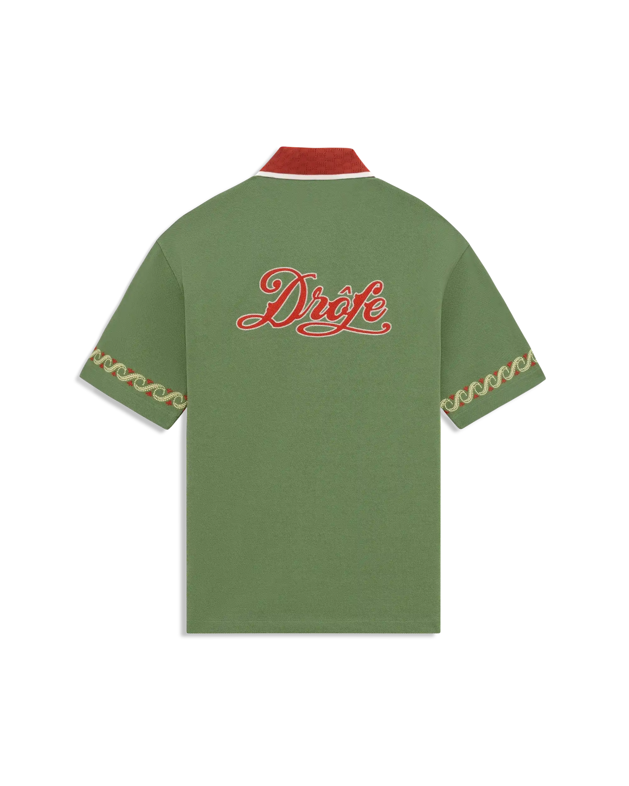 Drôle de Monsieur K-SH251 Hemd Water Green Stickerei Baumwolle
