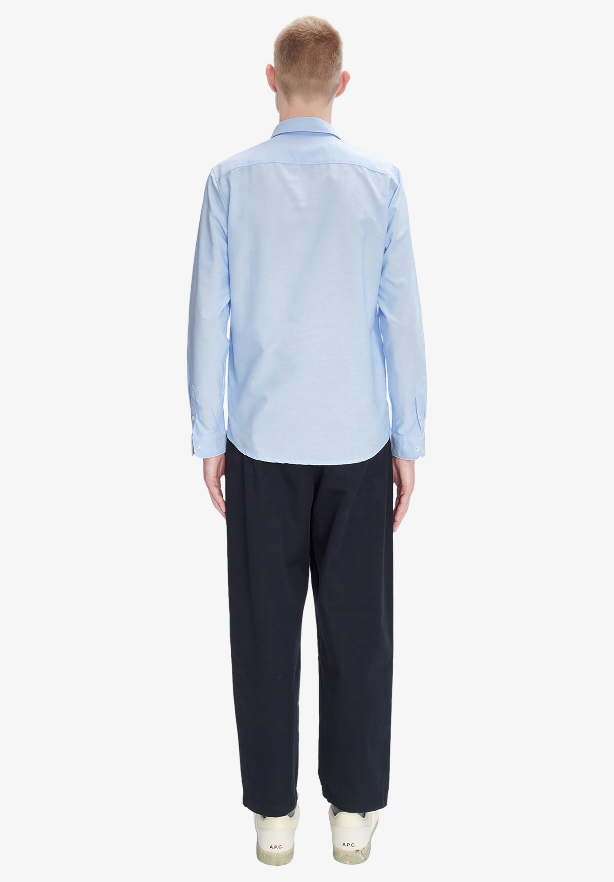A.P.C. Greg Hemd Bio-Baumwolle Knopfkragen
