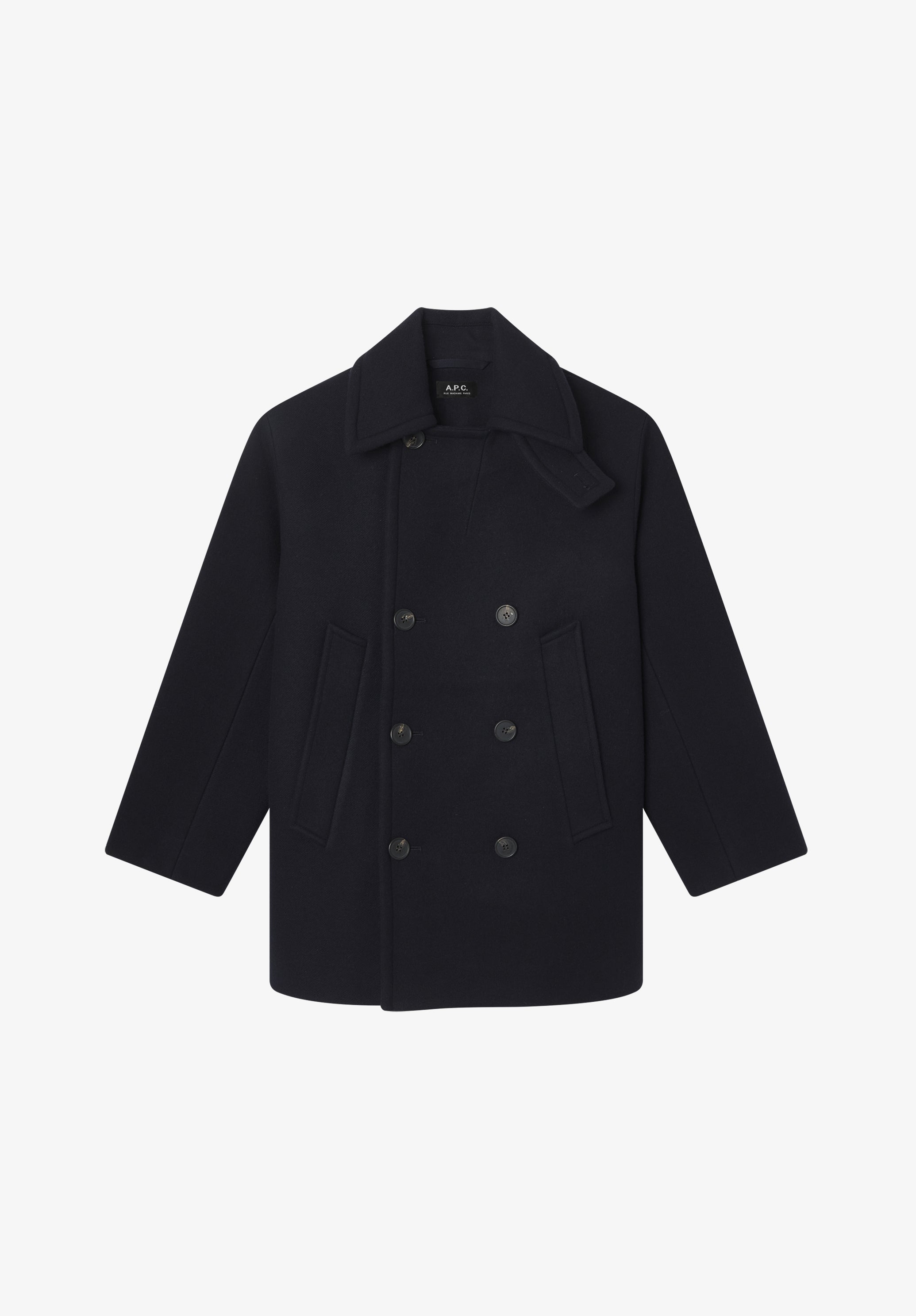 A.P.C. Cabanjacke recycelte Wolle doppelreihig Gr. 38