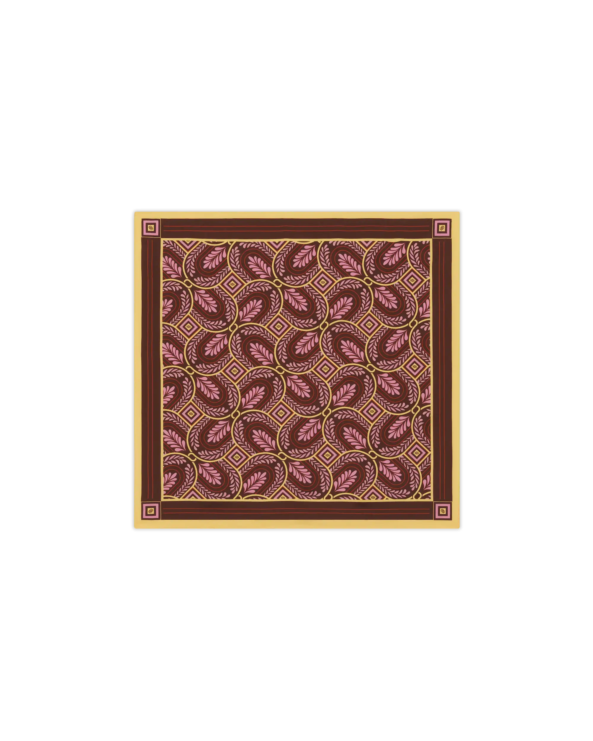 Drôle De Monsieur Bandana Silk Print Caesars Tuch Bordeaux