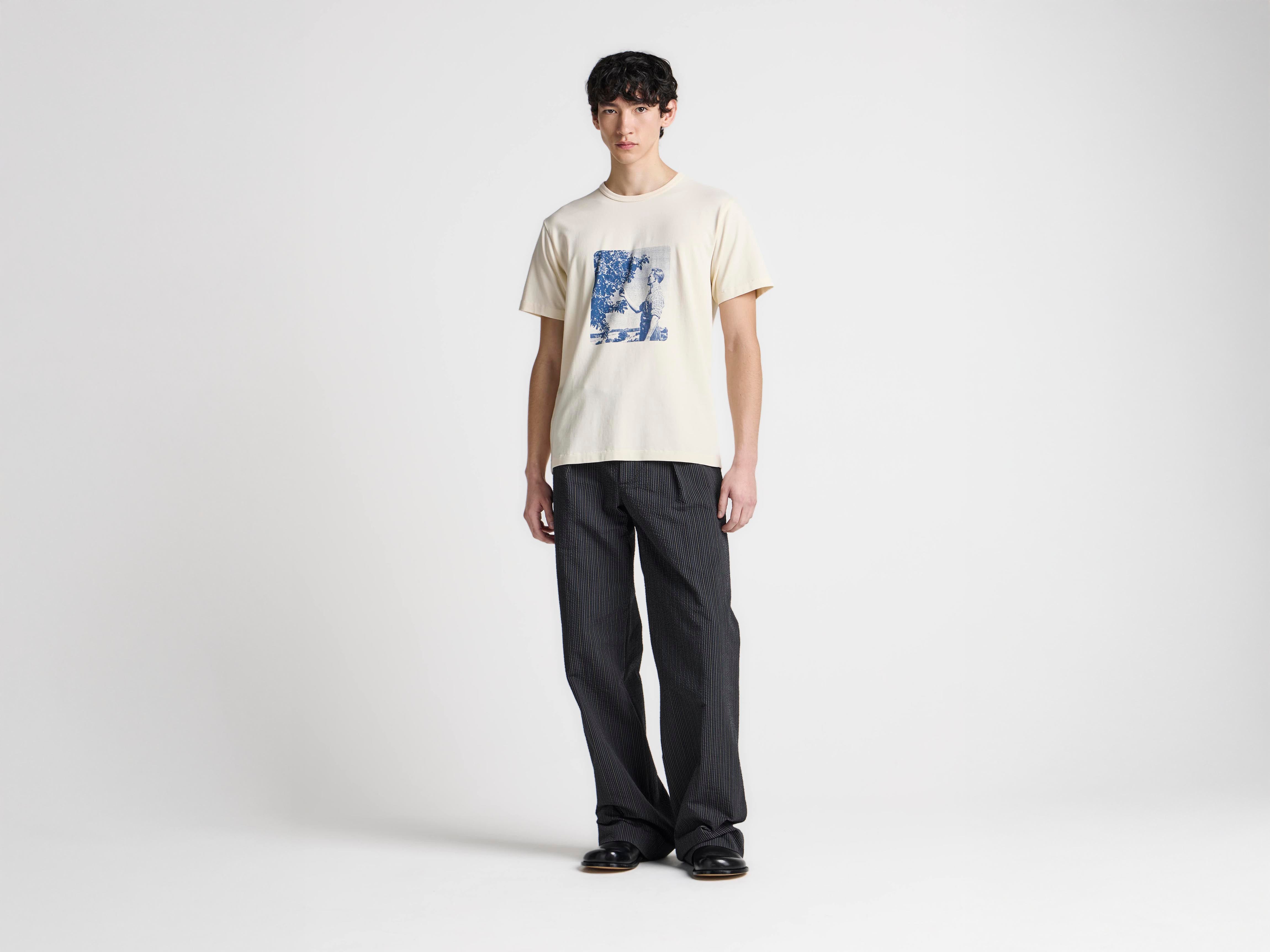 J.W.Anderson Picking Fruit T-Shirt Ecru Print