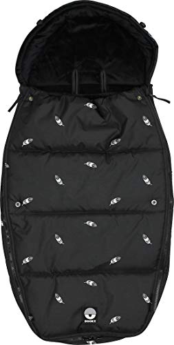 Dooky Silver Feather Fußsack L schwarz 98x50 Winter