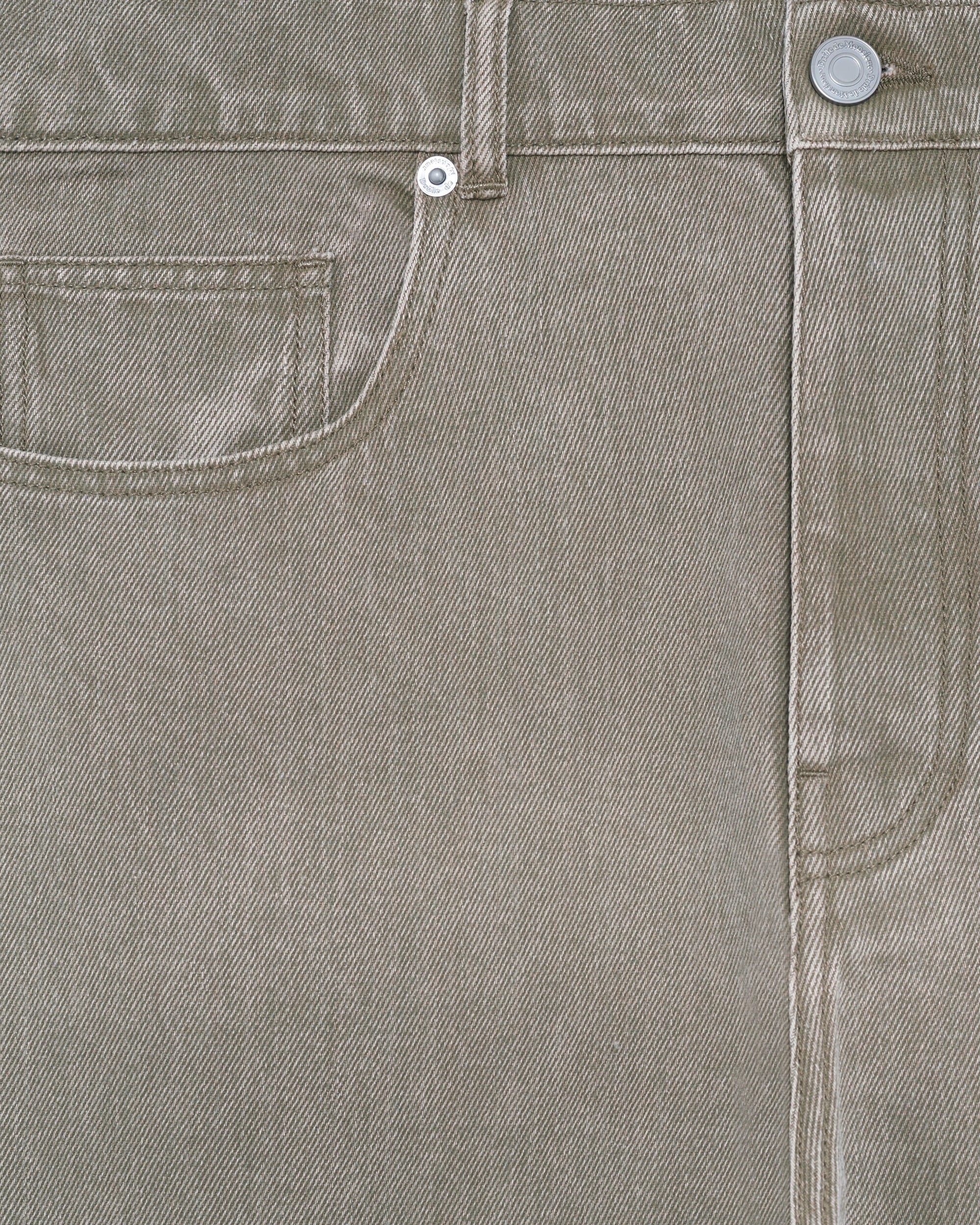 Drôle De Monsieur Straight Jeans Khaki Bio-Baumwolle