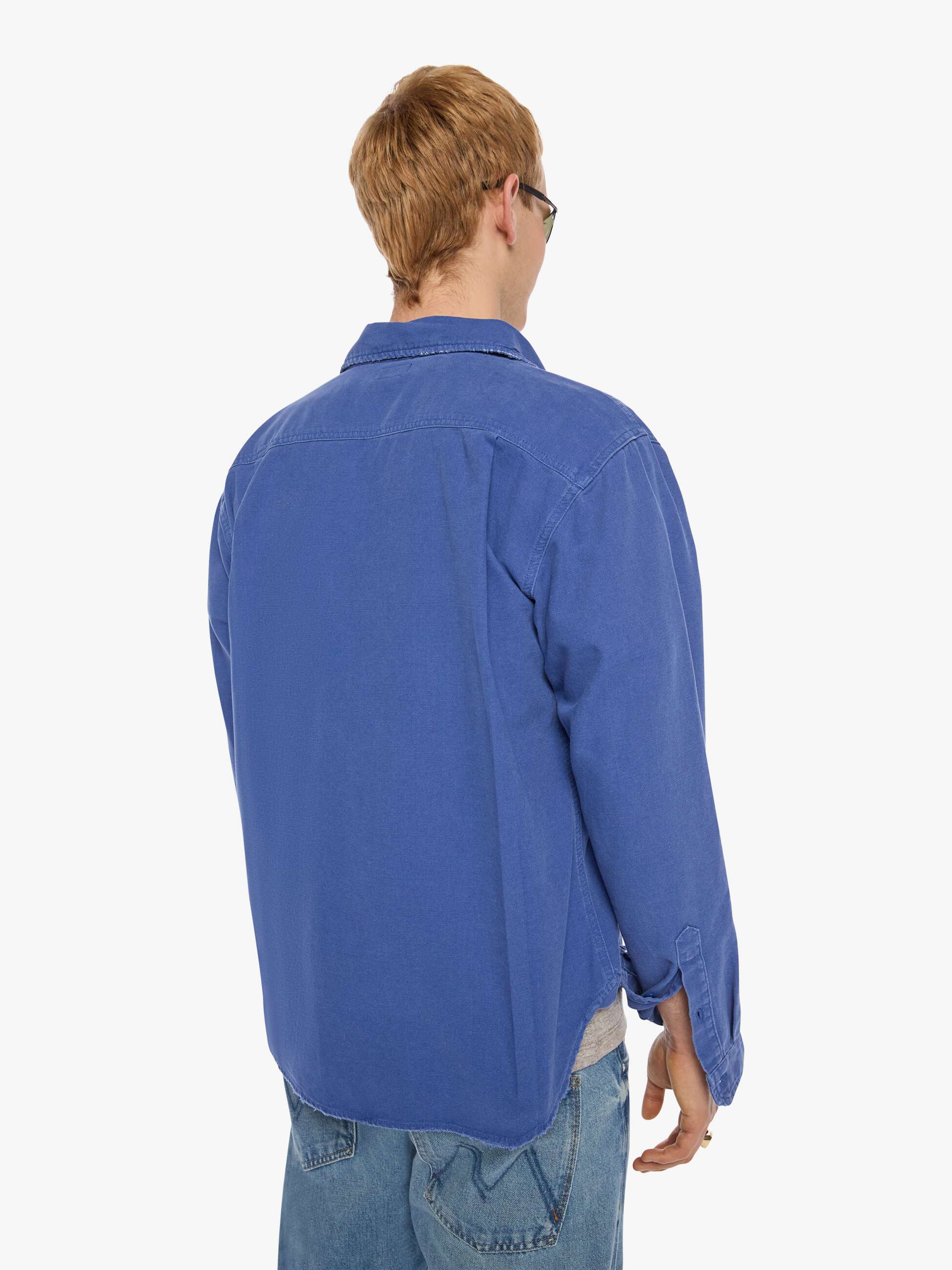 Mother The Tactical Rounded Freeze Jacke Blue Prints royalblau