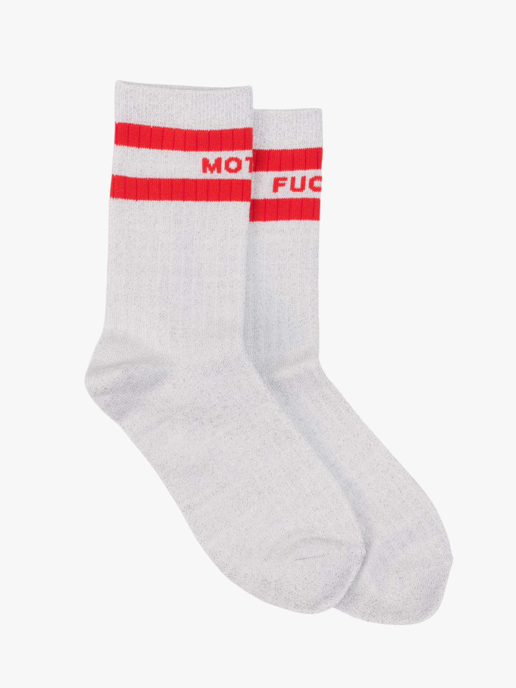 Mother The Half-Step Socken Star Dust Silber O/S Glitzer
