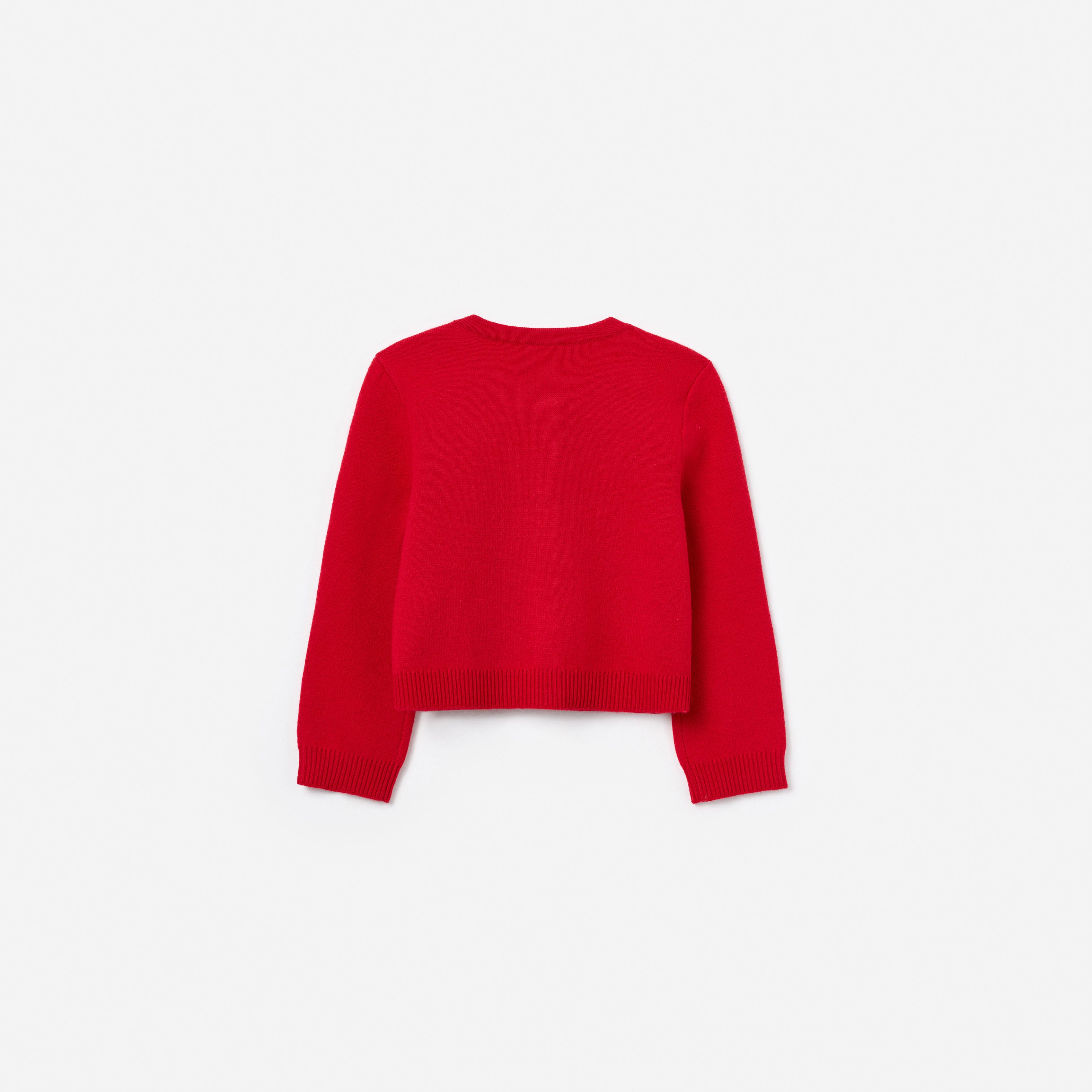 Self Portrait Red Flower Trim Cardigan Rot Kinder 5/6